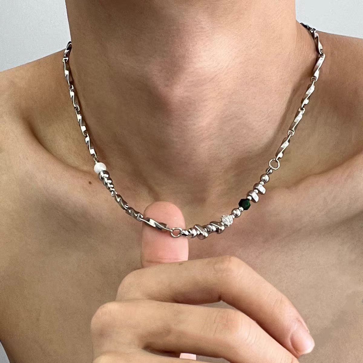 Japanese Brand High-Cool Geometric Chain Size ONE SIZE - 2 Thumbnail