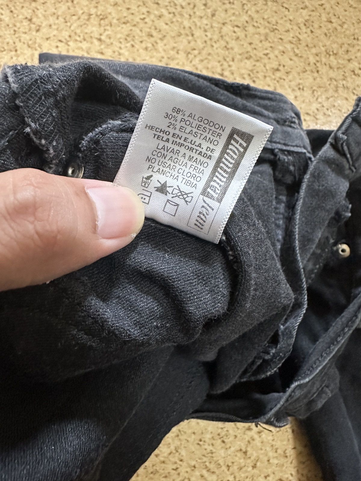 Other Black Skinny Jeans Shredded Rose Details Stretch Fit Size 27" / US 4 / IT 40 - 13 Thumbnail