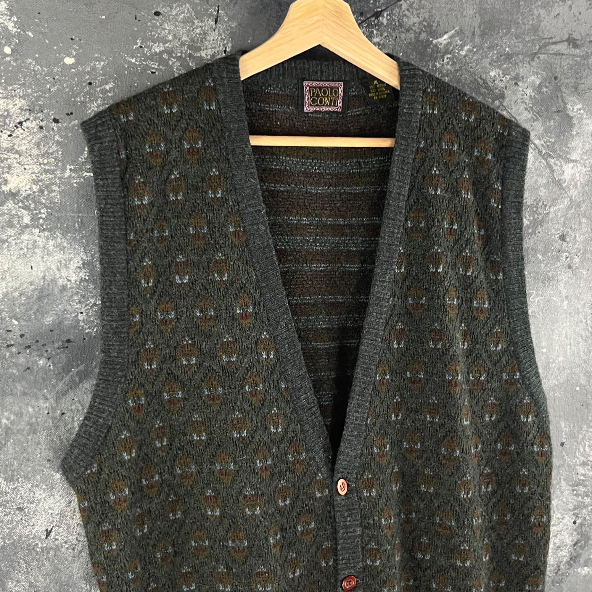 Vintage Vintage 90’s Geometric grunge vest Size US L / EU 52-54 / 3 - 2 Thumbnail