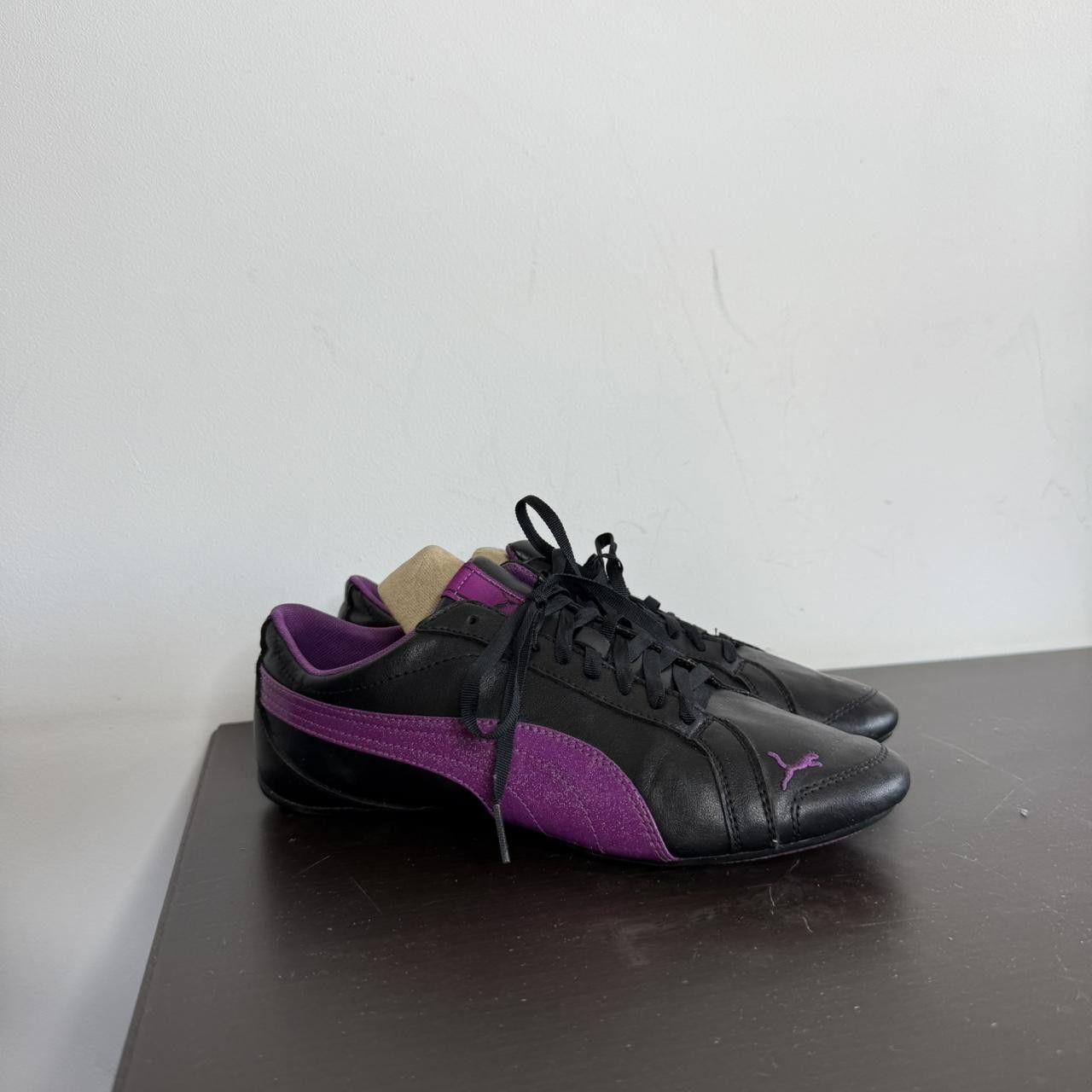 Puma Puma Speedcat Black Purple Low Top Sneakers Size US 8.5 / IT 38.5 - 1 Thumbnail