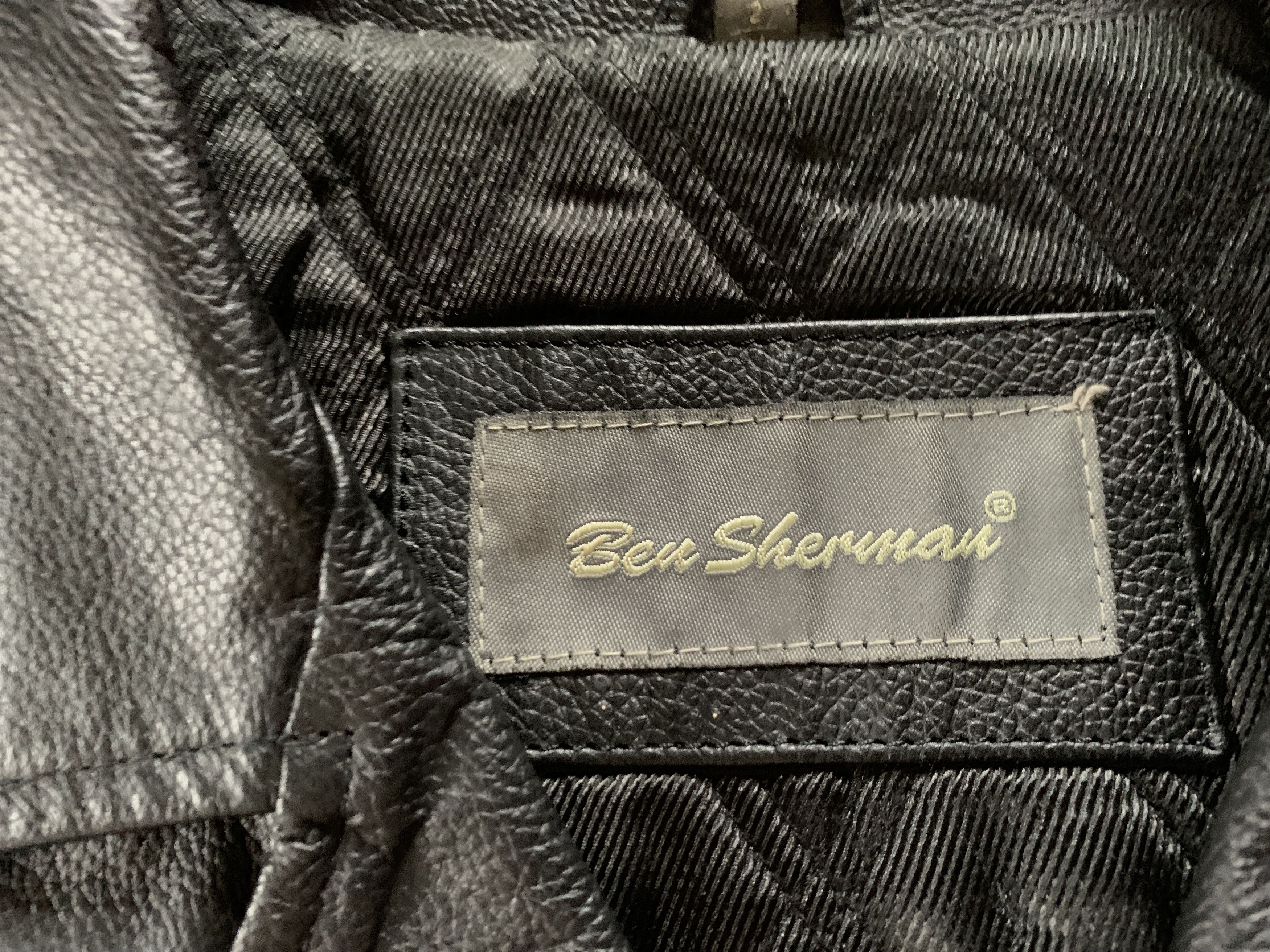Ben Sherman × Vintage Ben Sherman Mens Vintage Leather Jacket Size US M / EU 48-50 / 2 - 7 Thumbnail