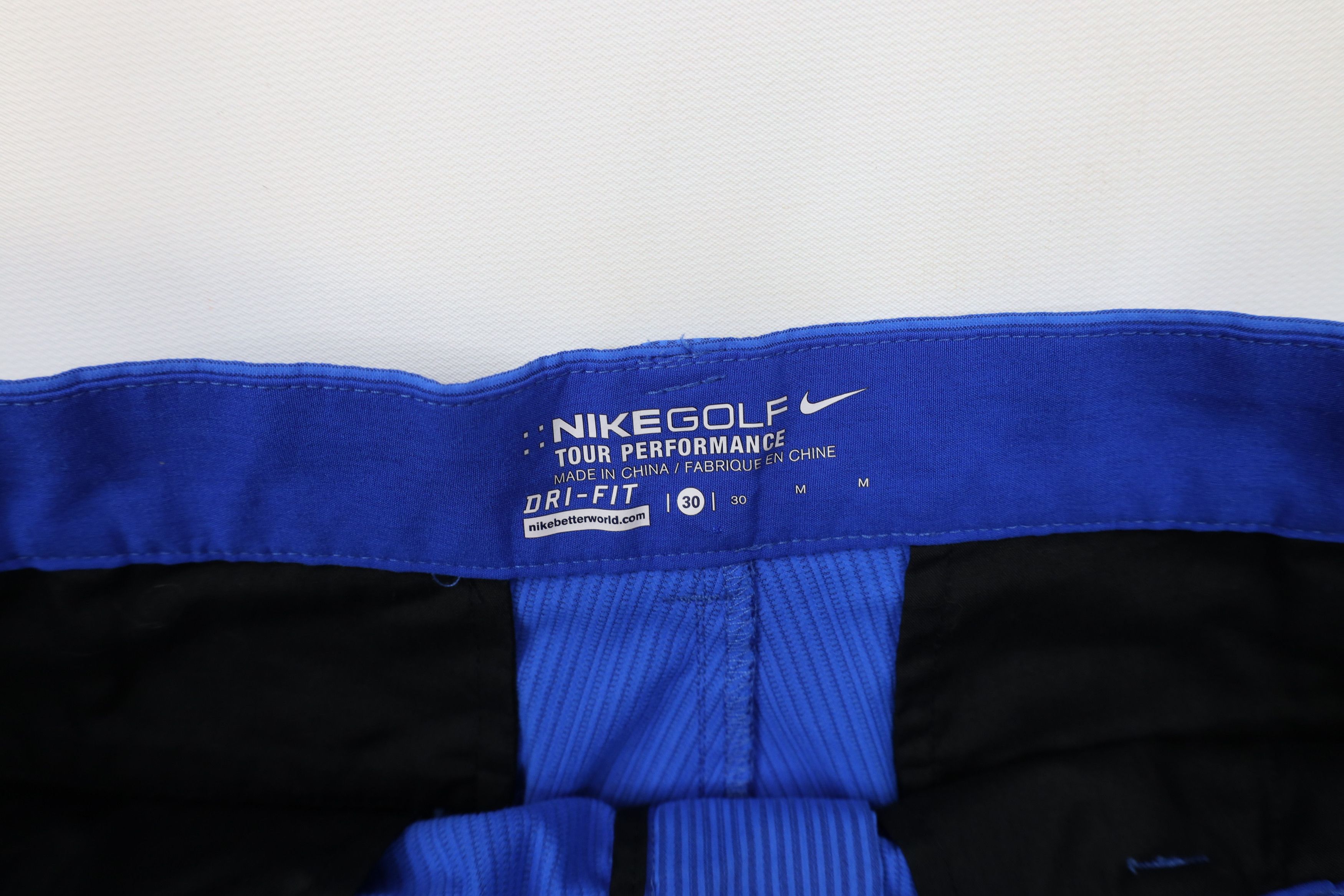 Nike × Vintage Nike Golf Flat Front Tech Golfing Chino Shorts Blue Size US 30 / EU 46 - 8 Thumbnail