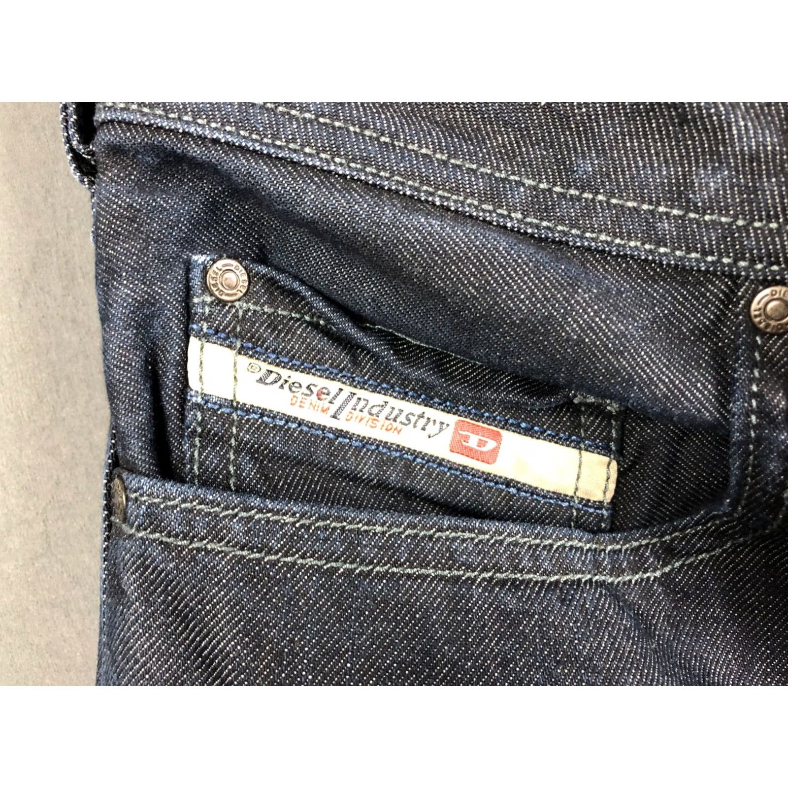 Diesel Diesel Zatiny Jeans Bootcut Men 34x32 Denim Cotton Dark Blue Leather Patch Logo Regular Rise Low Vintage No Jeans Size US 34 / EU 50 - 6 Thumbnail