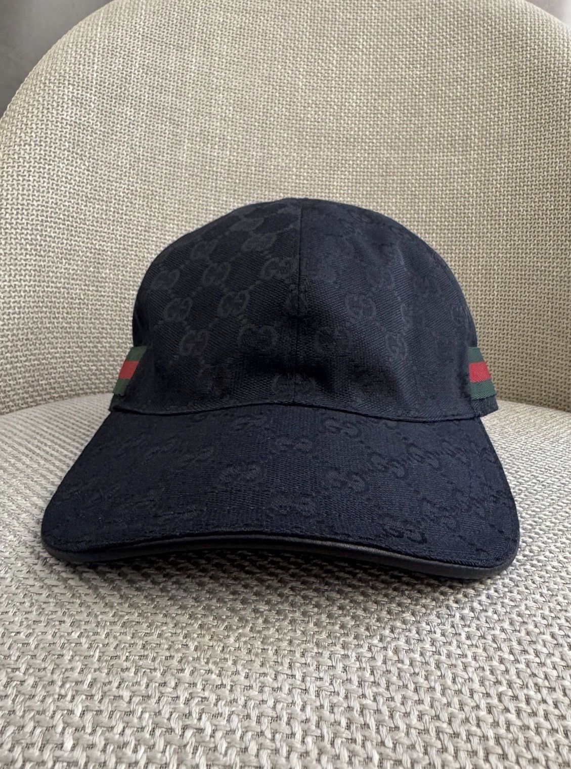 Gucci GUCCI Tom Ford SS 2004 Monogram Web Cap Demna Nettspend GG Size ONE SIZE - 5 Thumbnail
