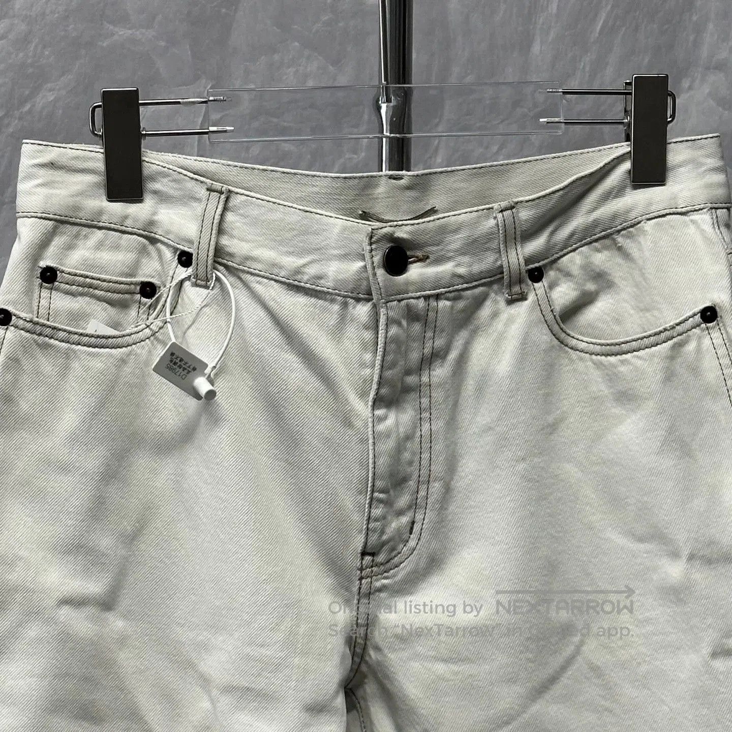Saint Laurent Paris white washed denim pants by saint laurent. Size US 32 / EU 48 - 3 Thumbnail
