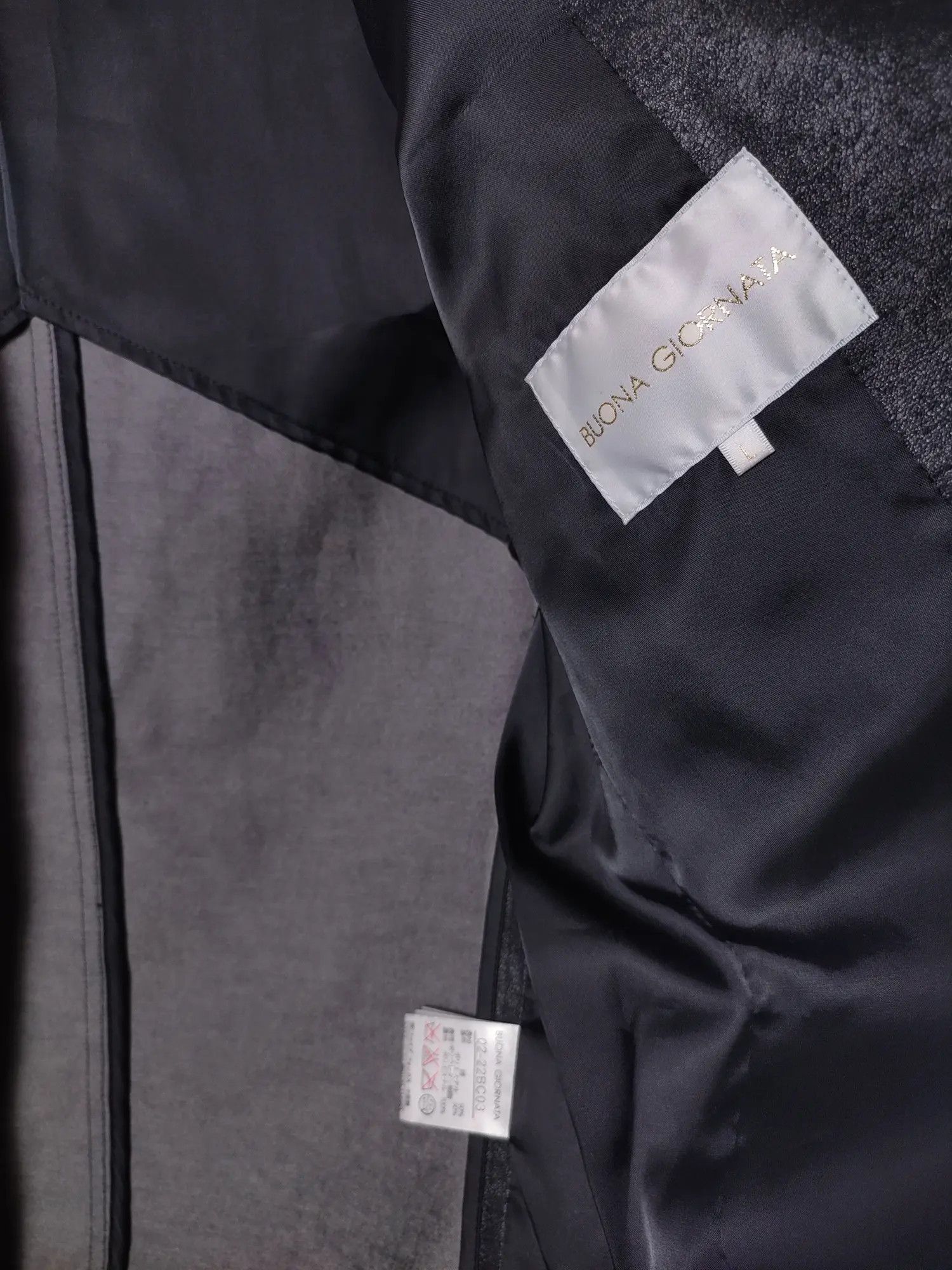 Japanese Brand × Vintage Buona Giornata Japanese Polyurethane Leather Zip Moto Jacket Size L / US 10 / IT 46 - 10 Thumbnail