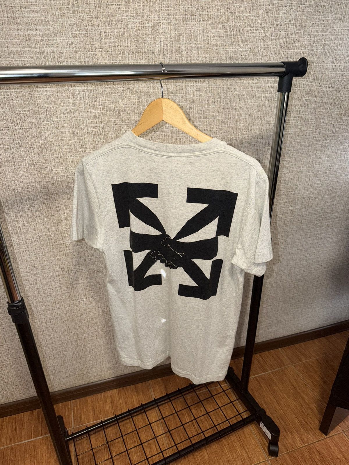 Off-White Off White Agreement S/S Slim Gray T-Shirt Size US S / EU 44-46 / 1 - 1 Thumbnail