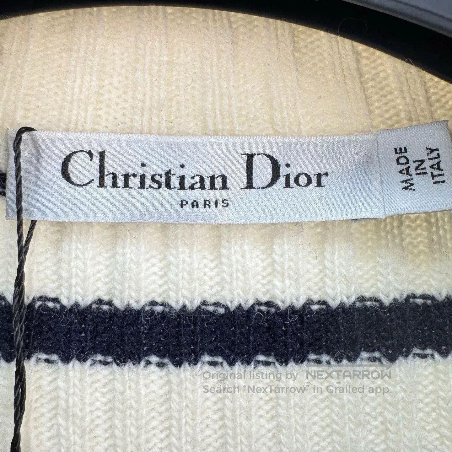 Dior dior striped knit sweater with sailor collar. Size S / US 4 / IT 40 - 5 Thumbnail