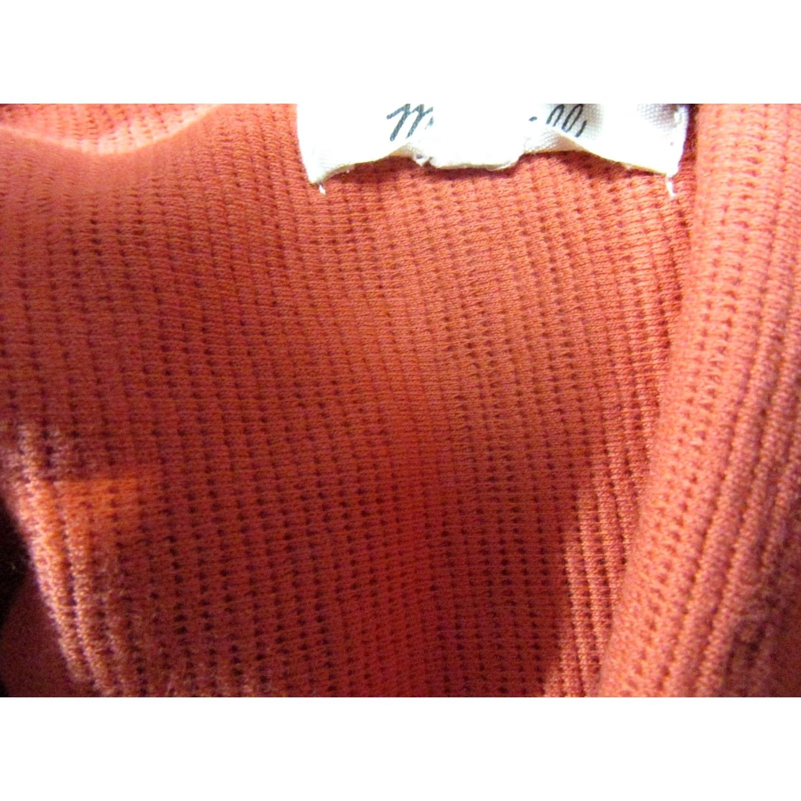 Madewell Madewell Orange V-Neck Cropped Ribbed Cotton Knit Tank Top Womens Small Size S / US 4 / IT 40 - 3 Thumbnail