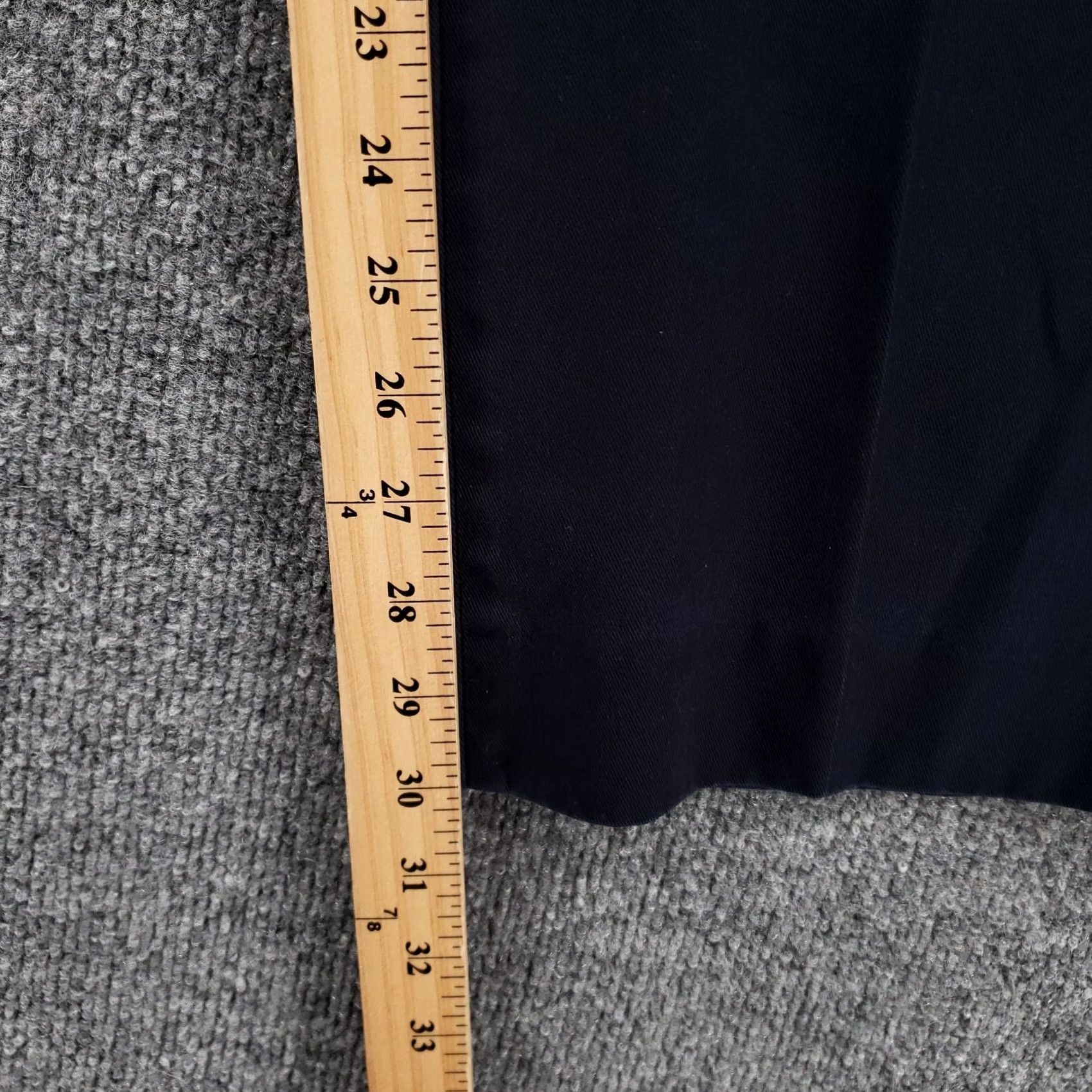 Vintage LL Bean Pants Mens 42x30 Navy Blue Chino Flat Front Straight Trousers Zip Fly Size US 42 / EU 58 - 5 Thumbnail