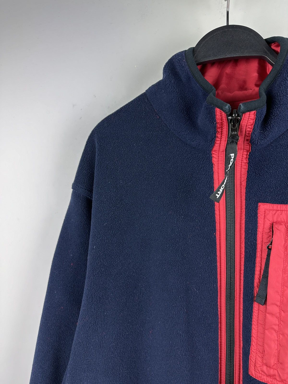 Polo Ralph Lauren × Vintage Vintage 90s Polo Sport Ralph Lauren Reversible Fleece Jacket Size US M / EU 48-50 / 2 - 2 Thumbnail