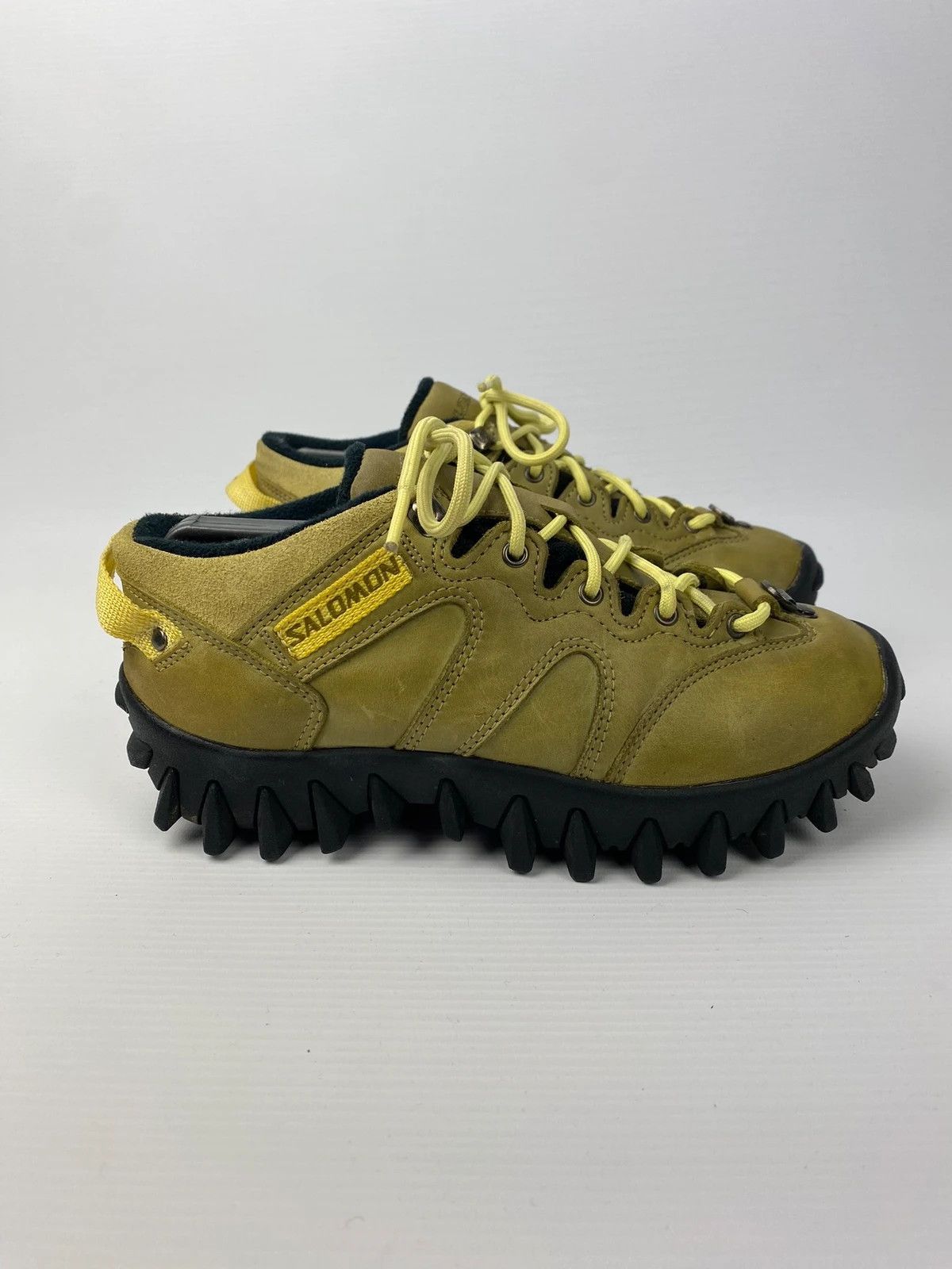 Leather × Salomon salomon spike sole vintage archive outdoor gorp hiking Size US 5.5 / IT 35.5 - 7 Thumbnail