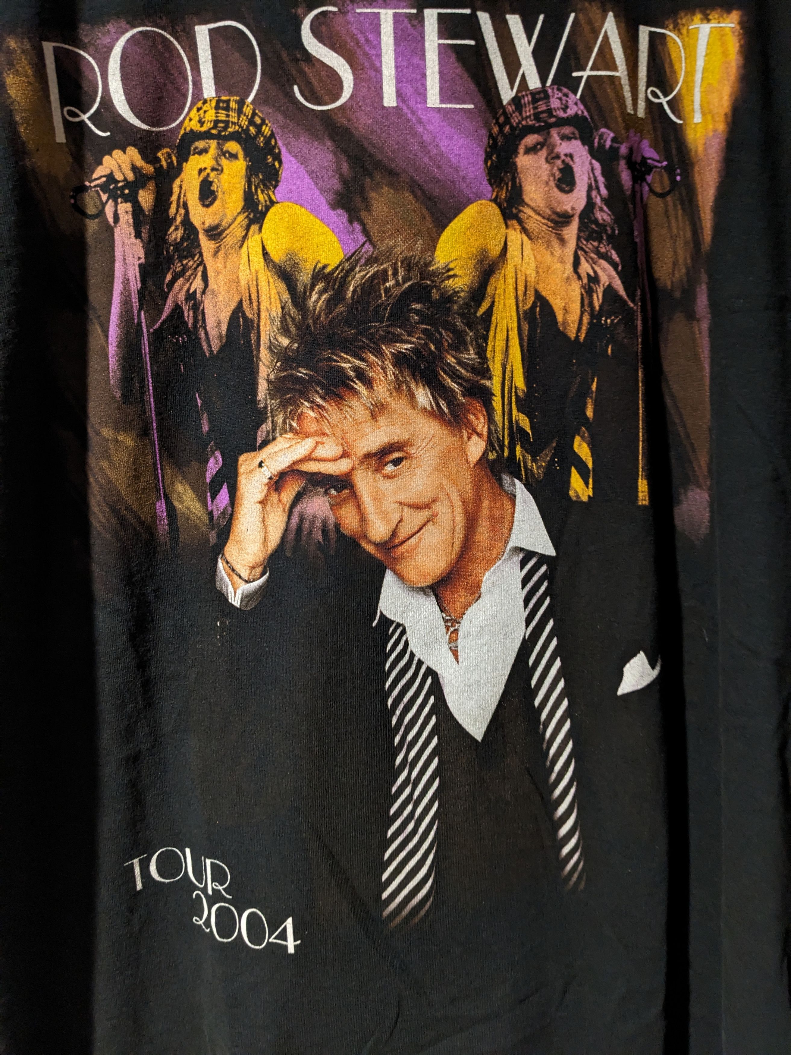 Band Tees × Vintage Vintage 2004 Rod Stewart Summer Tour Band Music T-Shirt Size US XL / EU 56 / 4 - 2 Thumbnail
