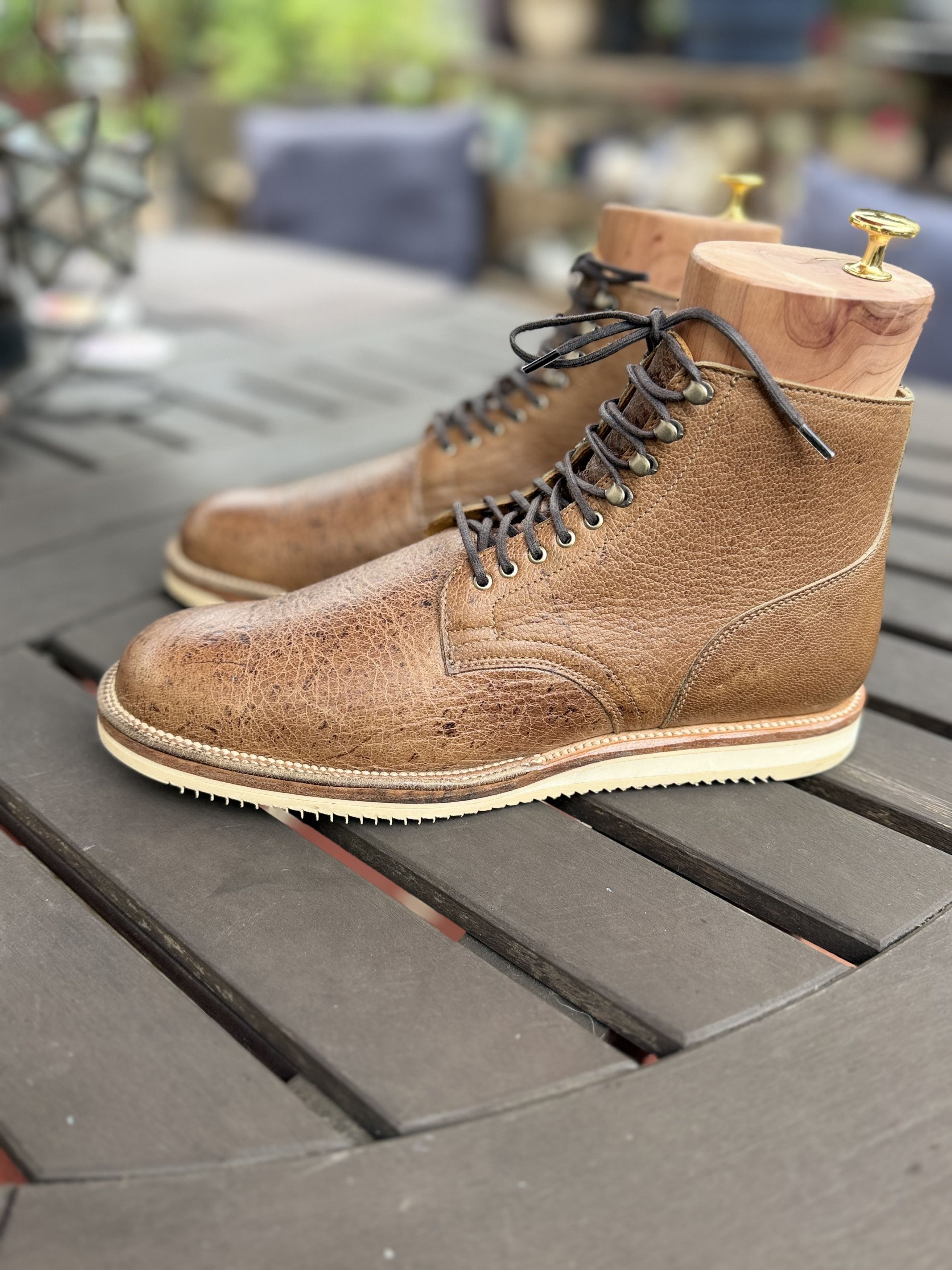Viberg Viberg Wasabi Waxed Veltd Service Boots Mini Ripple Size US 8.5 / EU 41-42 - 3 Thumbnail