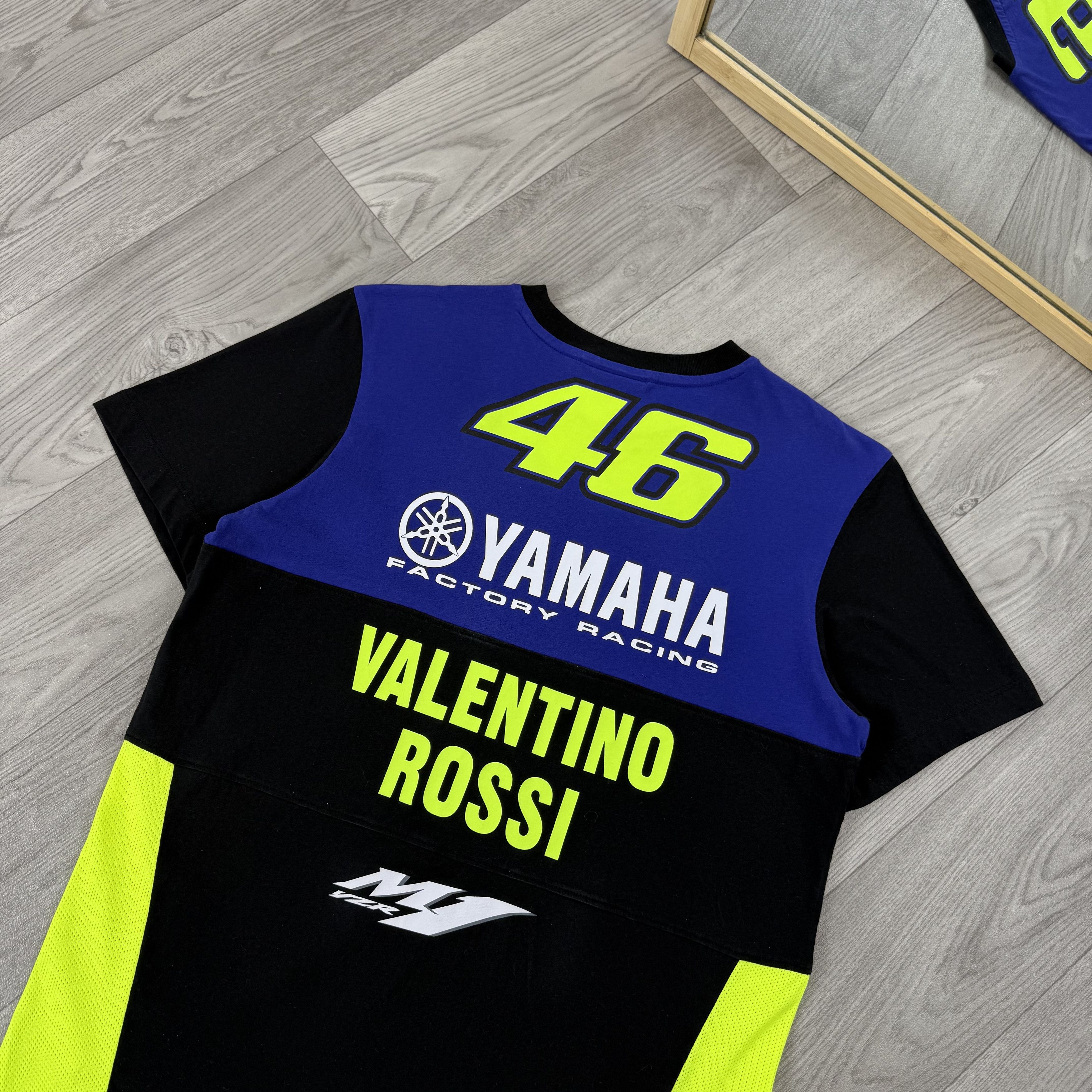 Yamaha Vintage Yamaha Valentino Rossi 46 Racing Graphic Tee Shirt Size US M / EU 48-50 / 2 - 6 Thumbnail