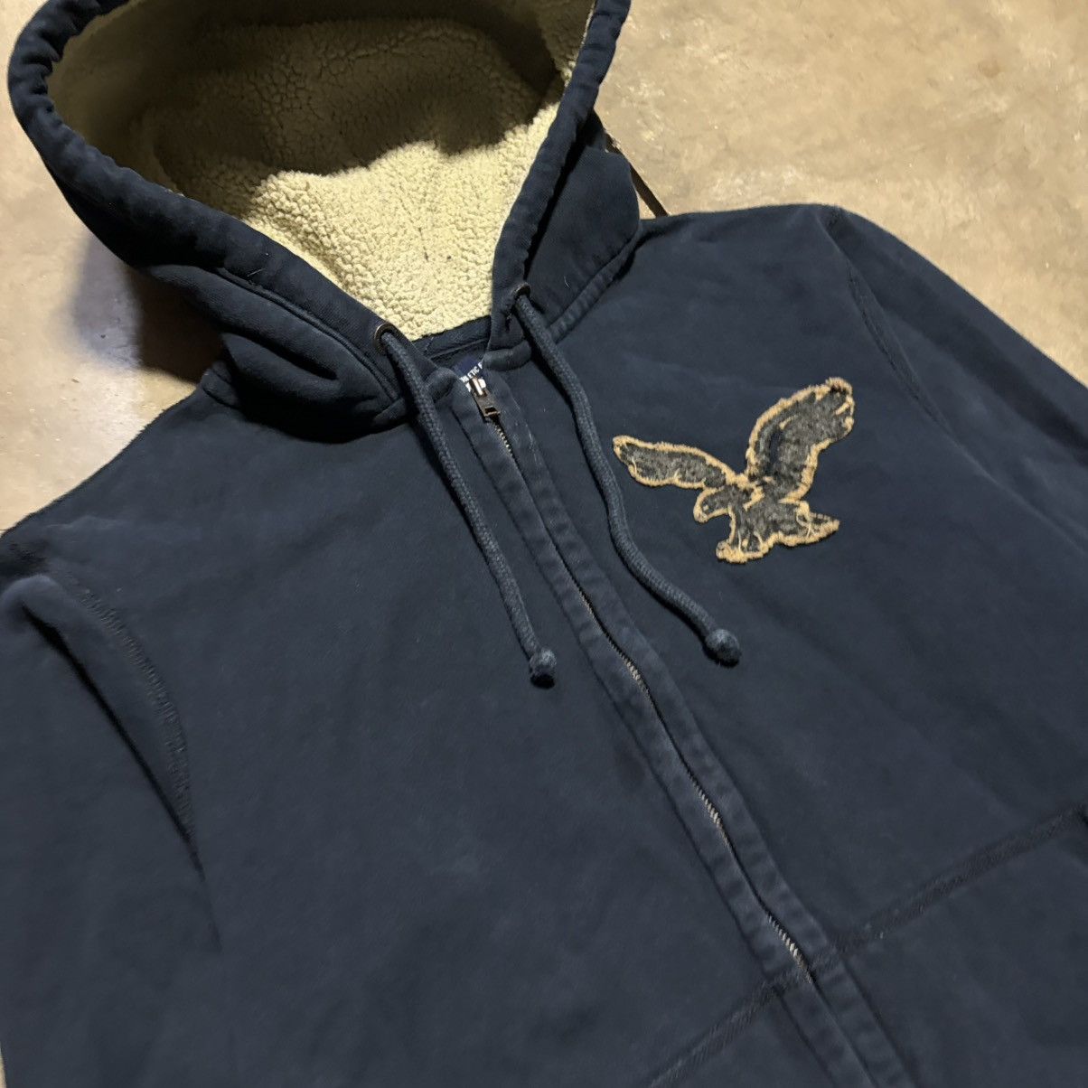 American Eagle Outfitters Vintage American Eagle Zip Up Hoodie Sherpa Preppy Skater Size US M / EU 48-50 / 2 - 5 Thumbnail