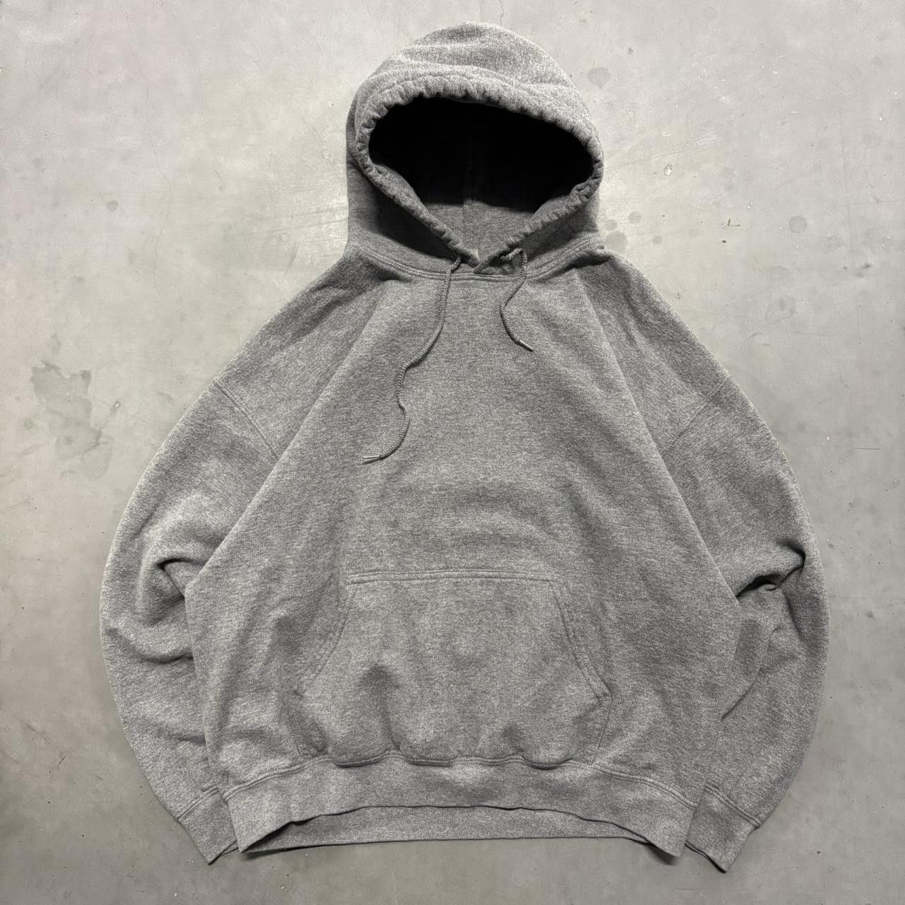 Japanese Brand × Vintage Crazy Vintage Y2K/2000s Blank Grey Quality Minimalist Essential Hoodie! Size US L / EU 52-54 / 3 - 1 Thumbnail