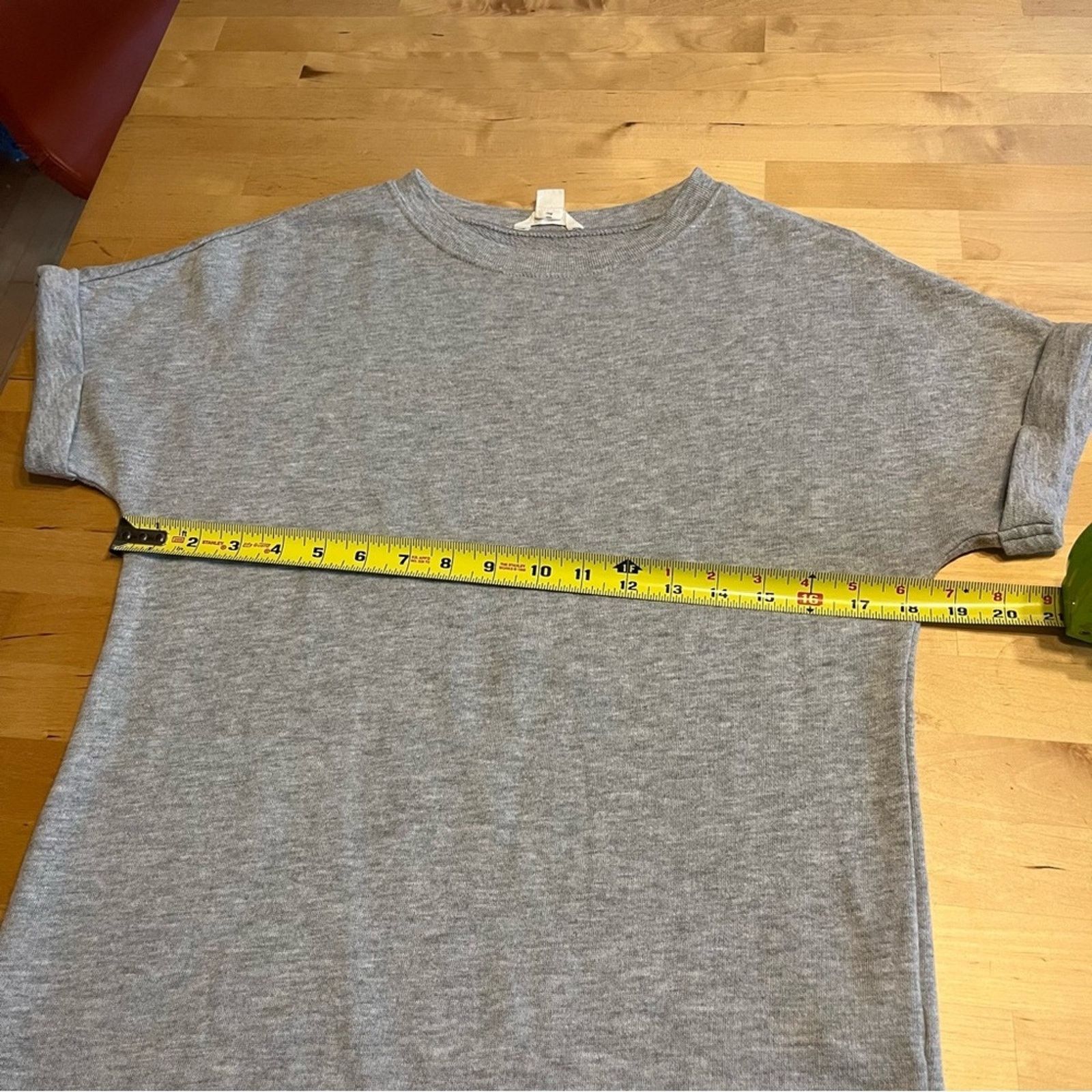 Other CASLON Women's Grey Round Neck Heavy Weight T-Shirt Size XS Size XS / US 0-2 / IT 36-38 - 5 Thumbnail