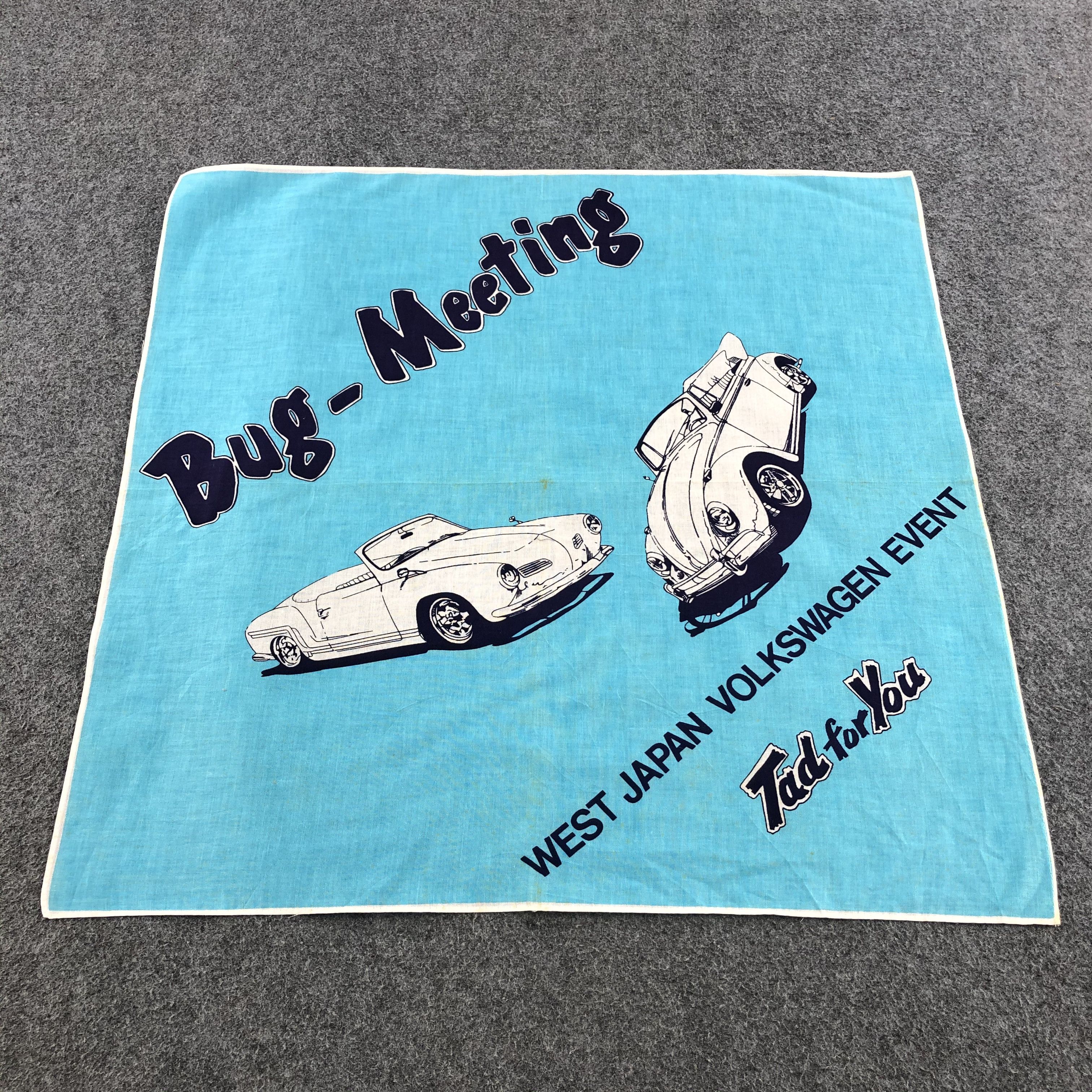 Vintage Volkswagen Handkerchief Neckerchief Bandana H1355 Size ONE SIZE - 1 Thumbnail