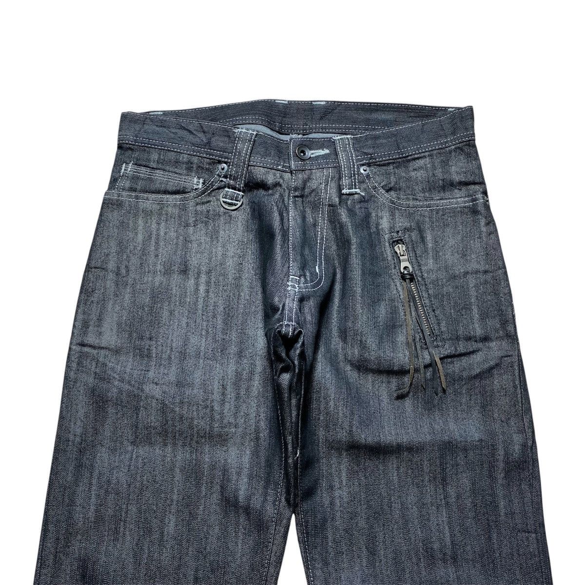 Japanese Brand Tete Homme Issey Miyake Zipper On Front Denim Pants Size US 30 / EU 46 - 3 Thumbnail