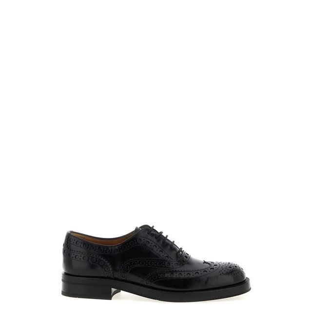 CHURCH'S Pilar Black Leather Derby Shoes New & Authentic (W