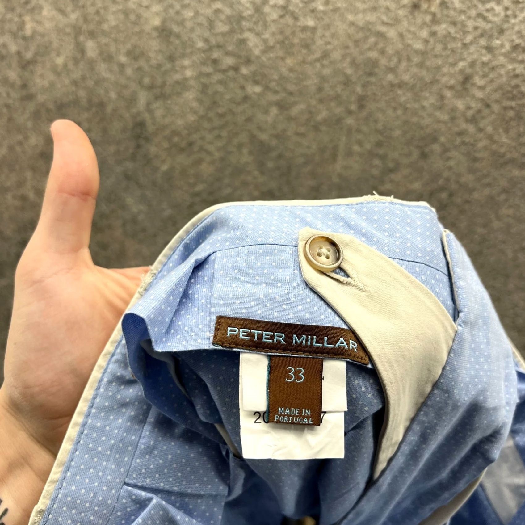 Peter Millar VINTAGE? No. Peter Millar Pants Men 33 Regular Chino Baggy? No. Beige Khaki Pleated Cotton Tailored? No Size US 33 - 3 Thumbnail