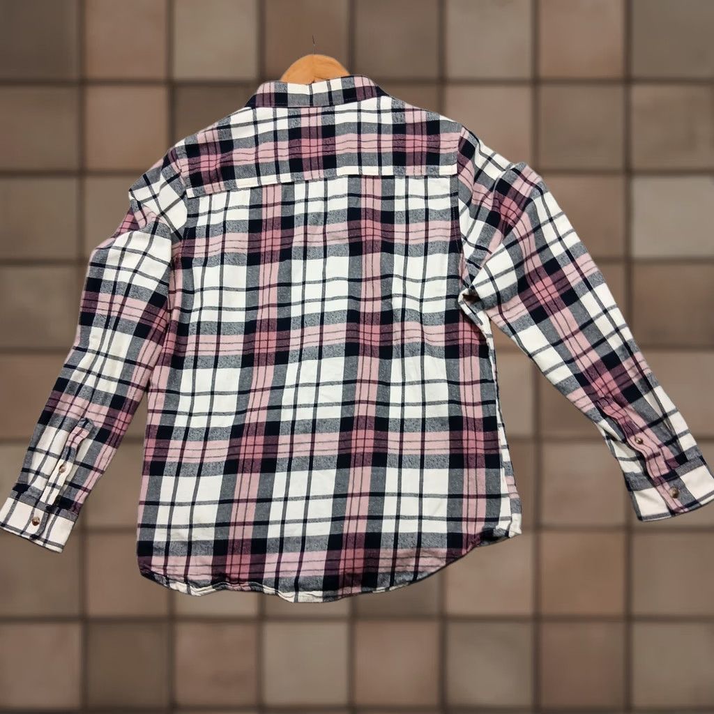 The North Face The North Face Women's Flannel Shirt L Pink Plaid Long Sleeve Button-Up Size L / US 10 / IT 46 - 1 Thumbnail