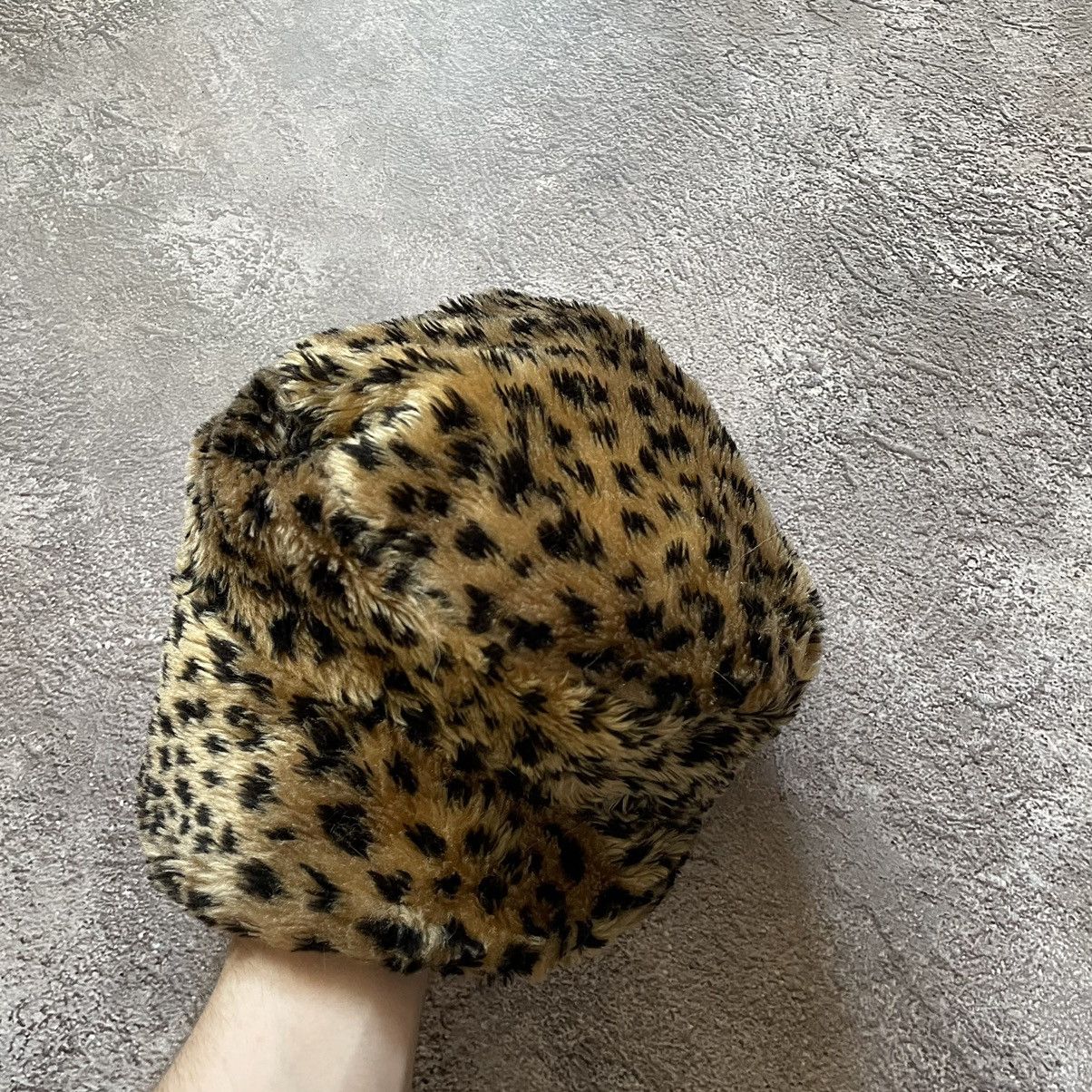 Vintage Vintage 90s Leopard Mohair Beanie Grunge Alt Y2K Baggy OS Size ONE SIZE - 3 Thumbnail