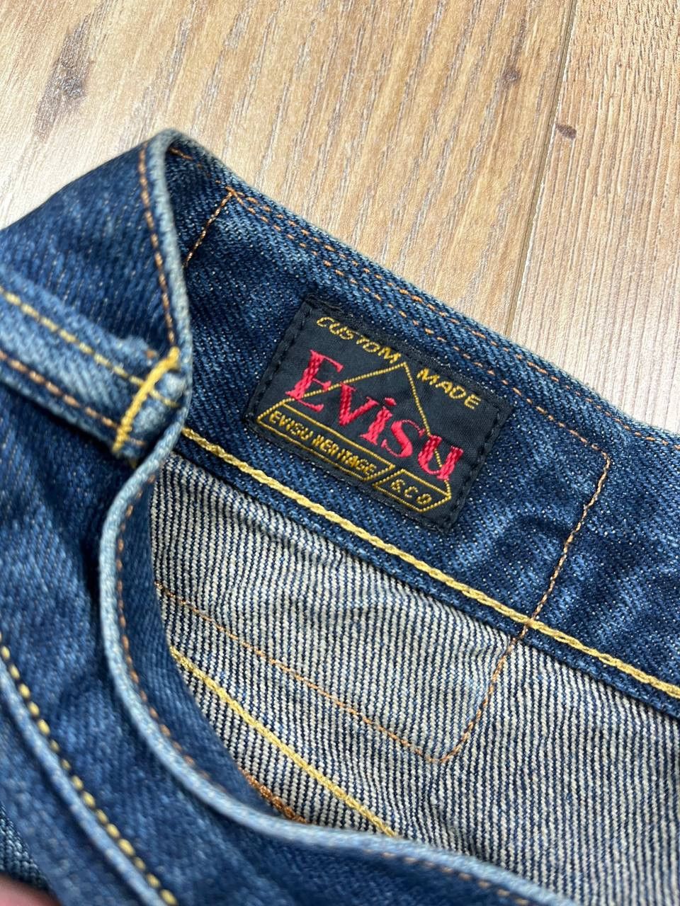 Evisu 00’s EVISU WHITE SEAGULL DAICOCK BAGGY DENIM JEANS RARE Y2K Size US 32 / EU 48 - 10 Thumbnail