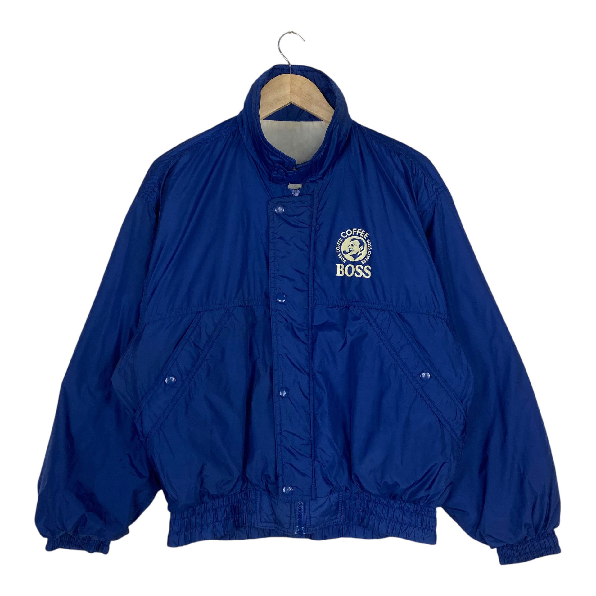 Japanese Brand STEAL💥80s SUNTORY COFFEE BOSS BOMBER JACKET Size US M / EU 48-50 / 2 - 3 Thumbnail