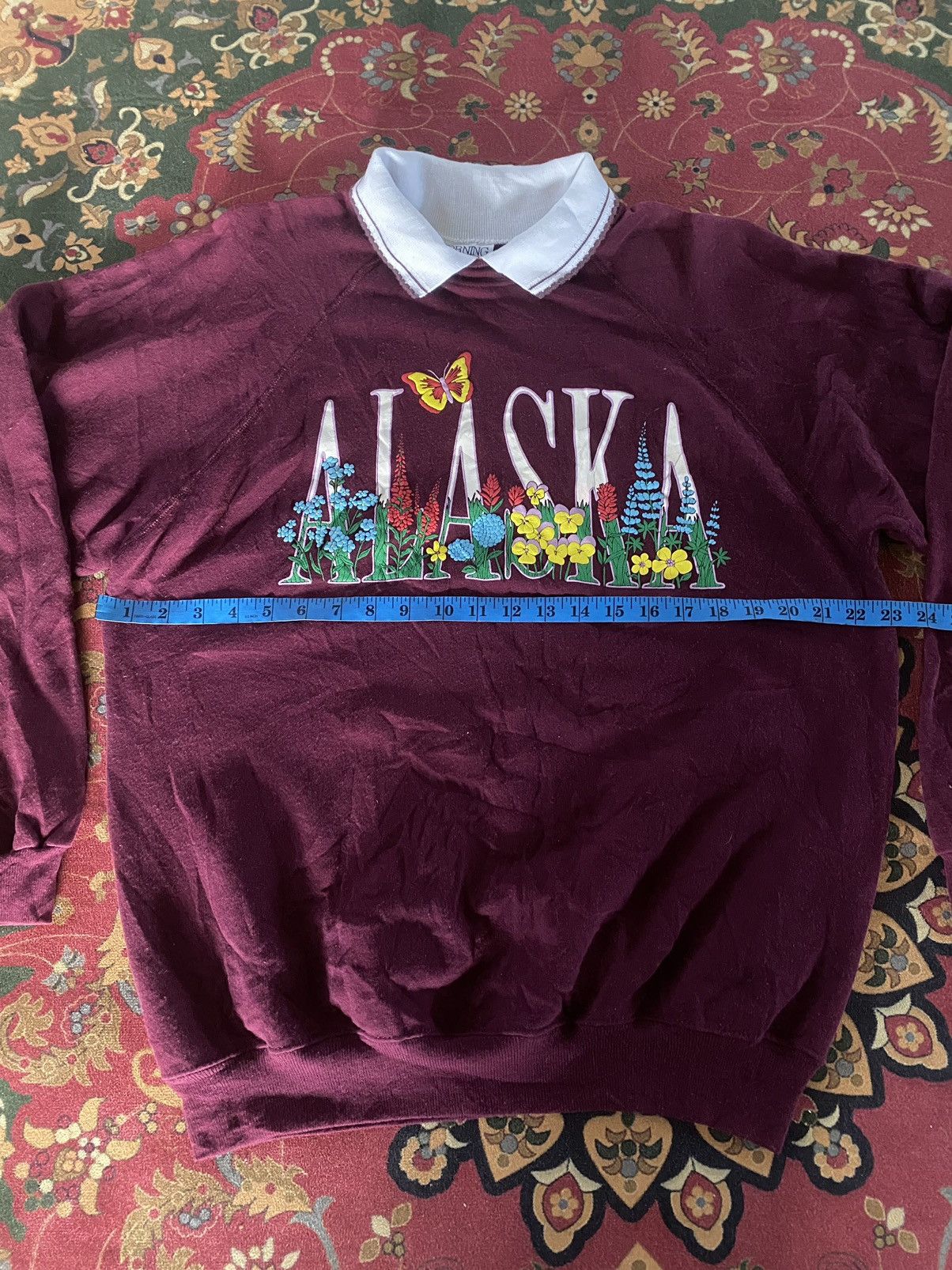 Hanes 🔥RARE🔥Vintage Sweatshirt Morning Sun Floral Size US XL / EU 56 / 4 - 8 Thumbnail