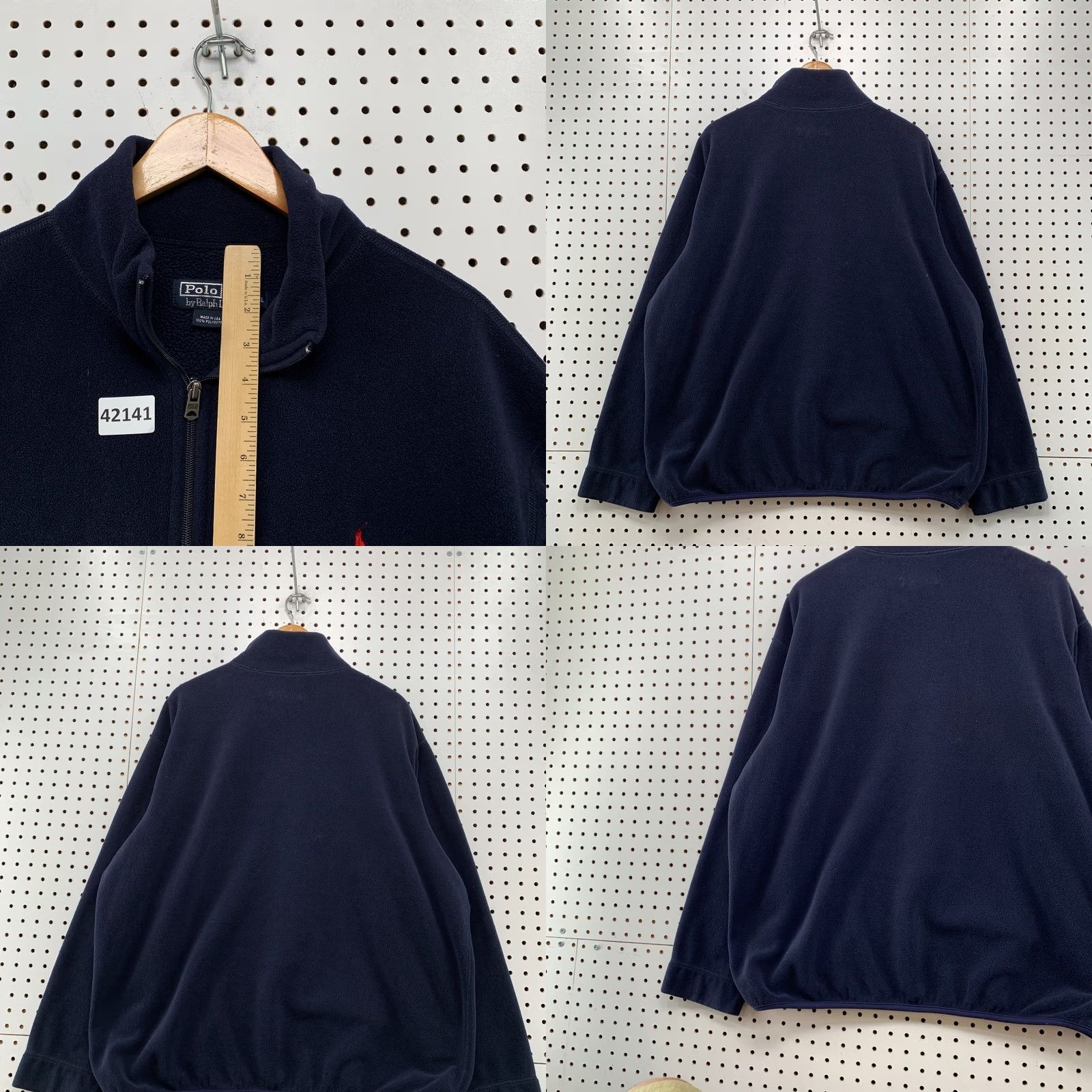 Polo Ralph Lauren VINTAGE Polo Ralph Lauren Sweatshirt 1/4 Zip Fleece Mens 2XL Blue Made USA Size US XXL / EU 58 / 5 - 8 Thumbnail