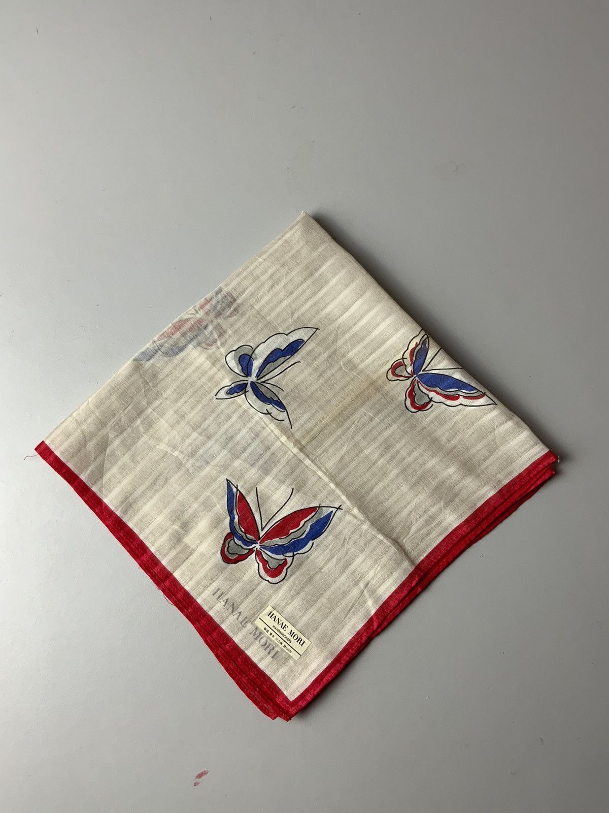 Hanae Mori Hanae Mori Butterfly Bandana Handkerchief Size ONE SIZE - 3 Thumbnail