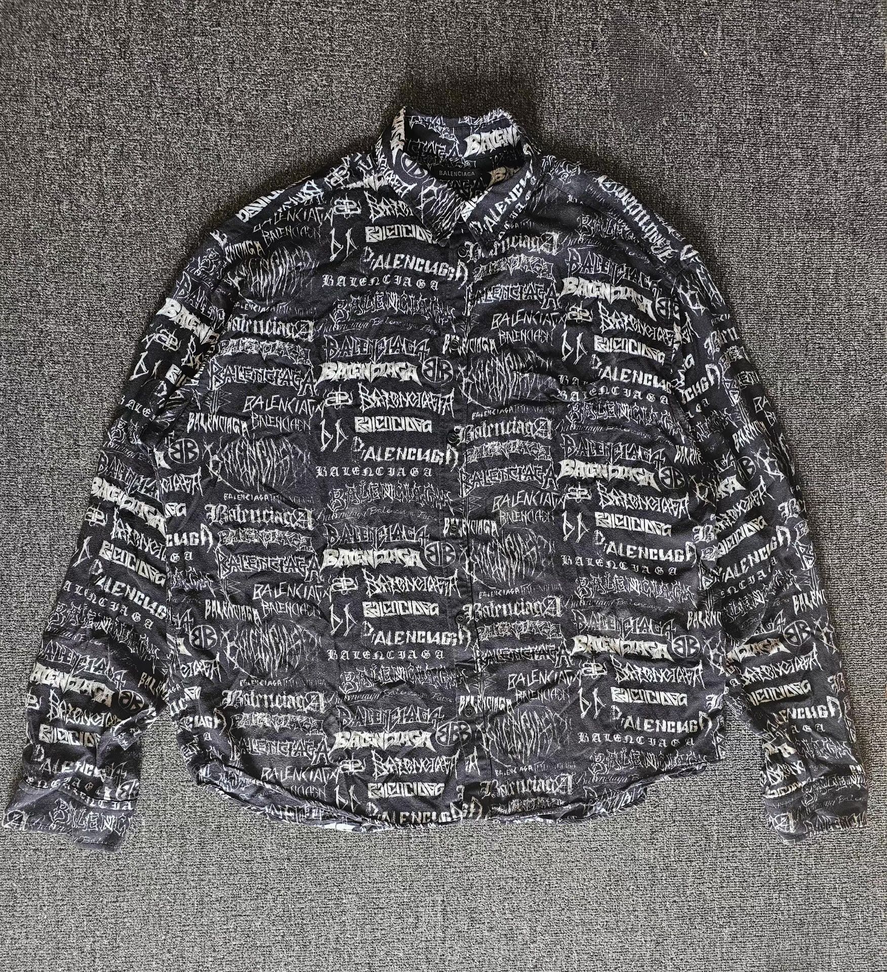 Balenciaga Balenciaga Graffiti Oversized Shirt. Q4 Size US XL / EU 56 / 4 - 1 Thumbnail