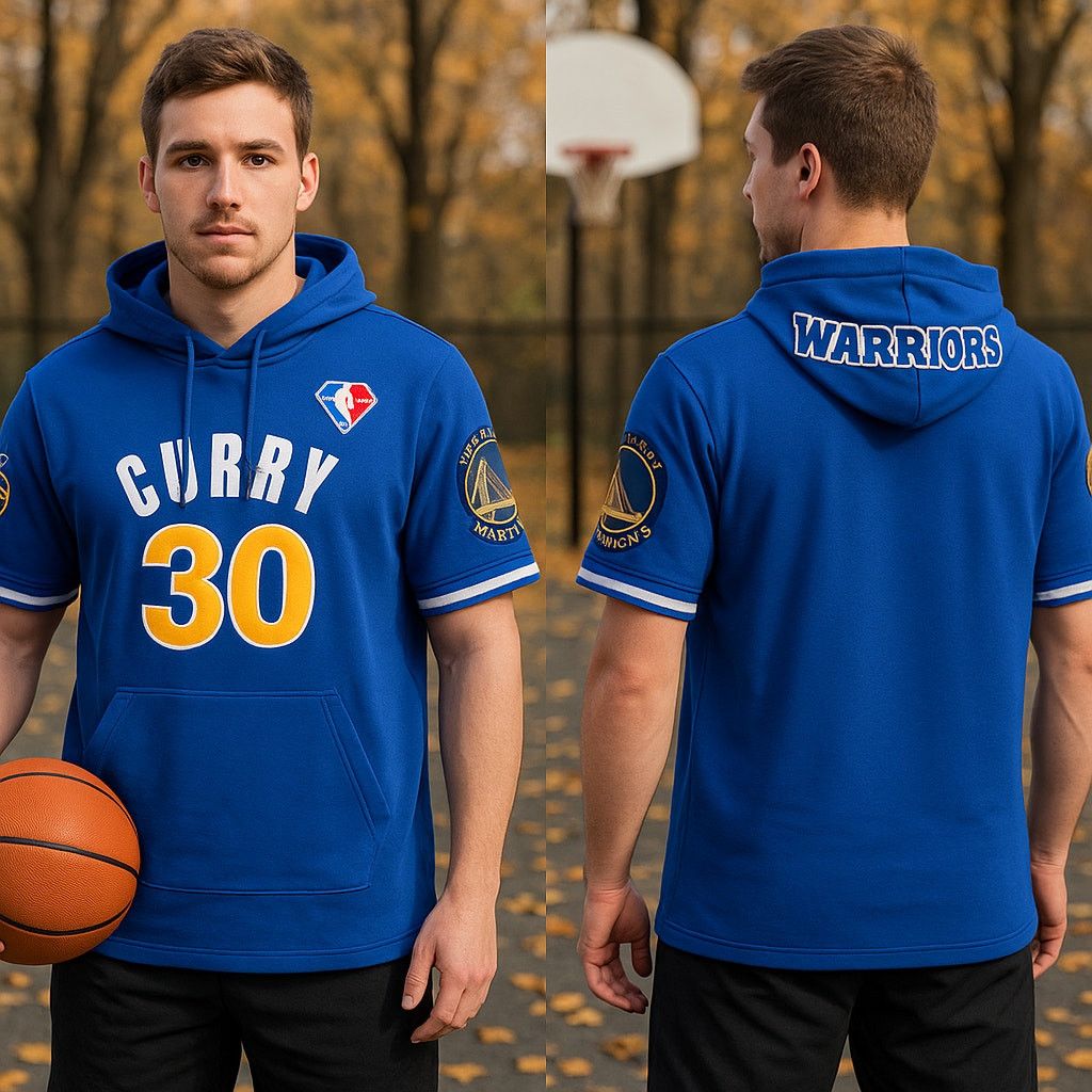 Pro Standard Steph Curry Warriors #30 Hoodie NBA Short Sleeve - L Size US L / EU 52-54 / 3 - 1 Thumbnail