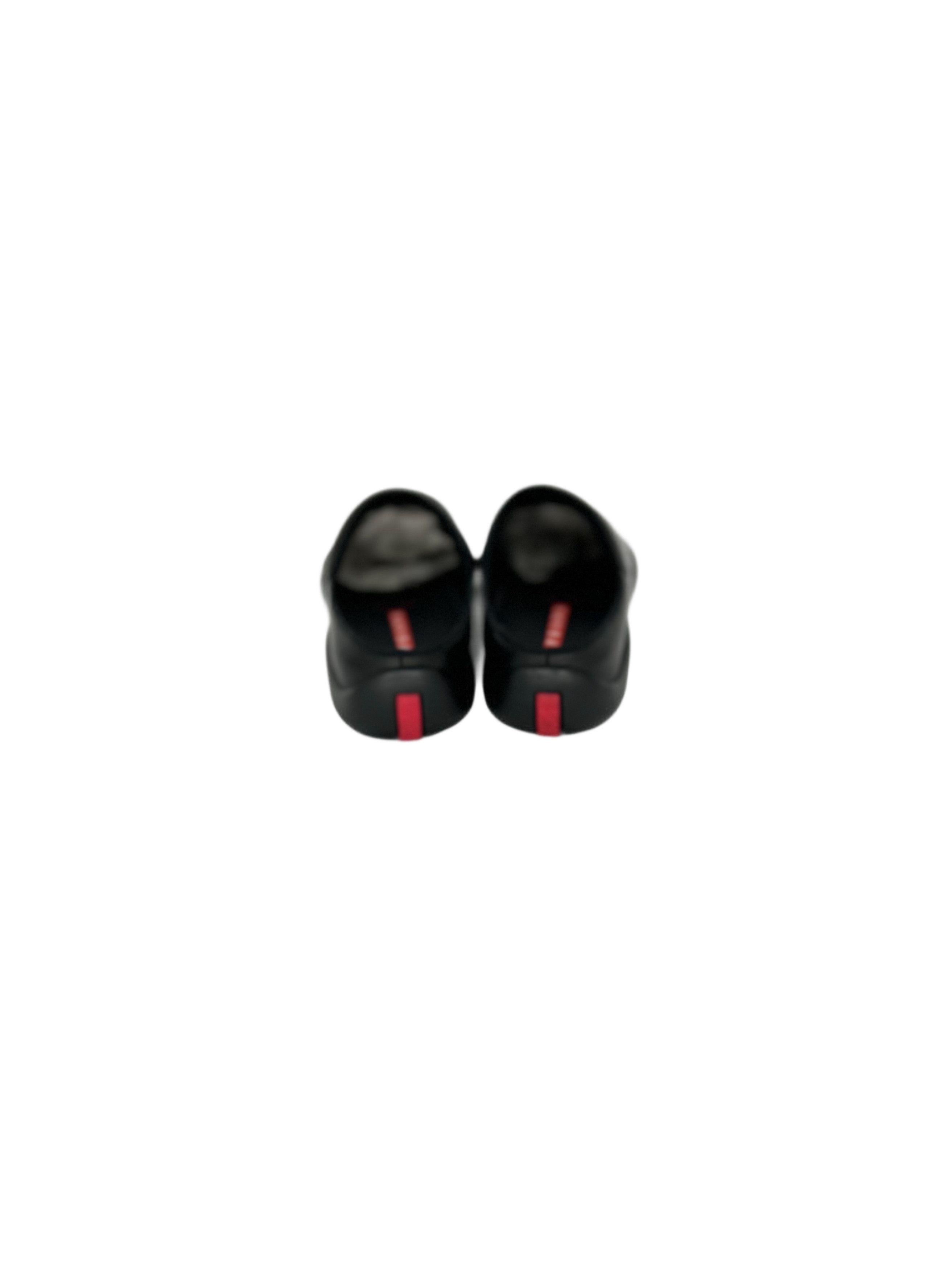 Prada Prada Linea Rossa 'Sport' Black Calf Leather Mules Size US 6 / EU 39 - 6 Thumbnail