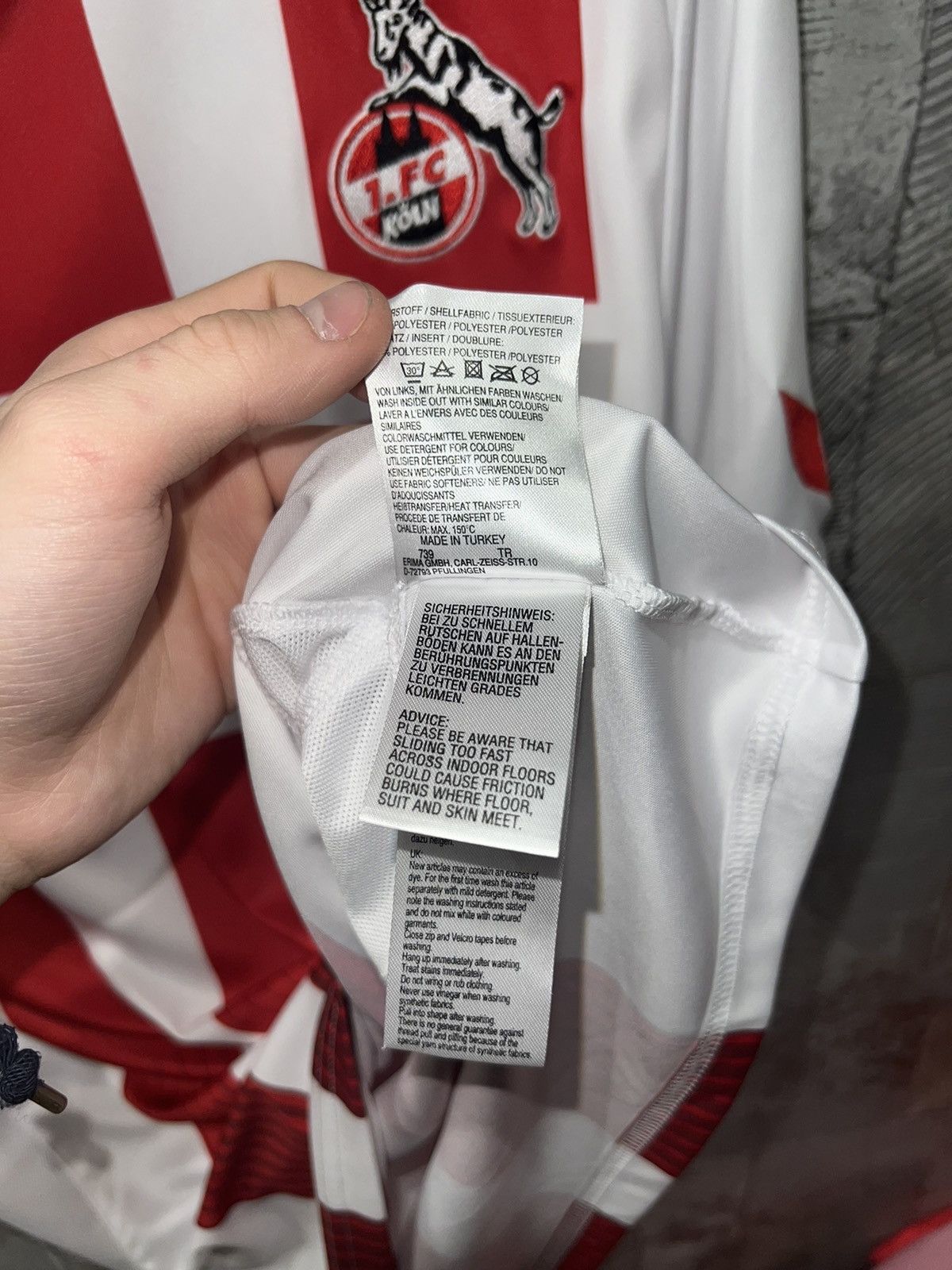 Erima × Vintage 1 Fc Koln Erima Rewe Jersey White Red Heintz 3 Size US L / EU 52-54 / 3 - 11 Thumbnail