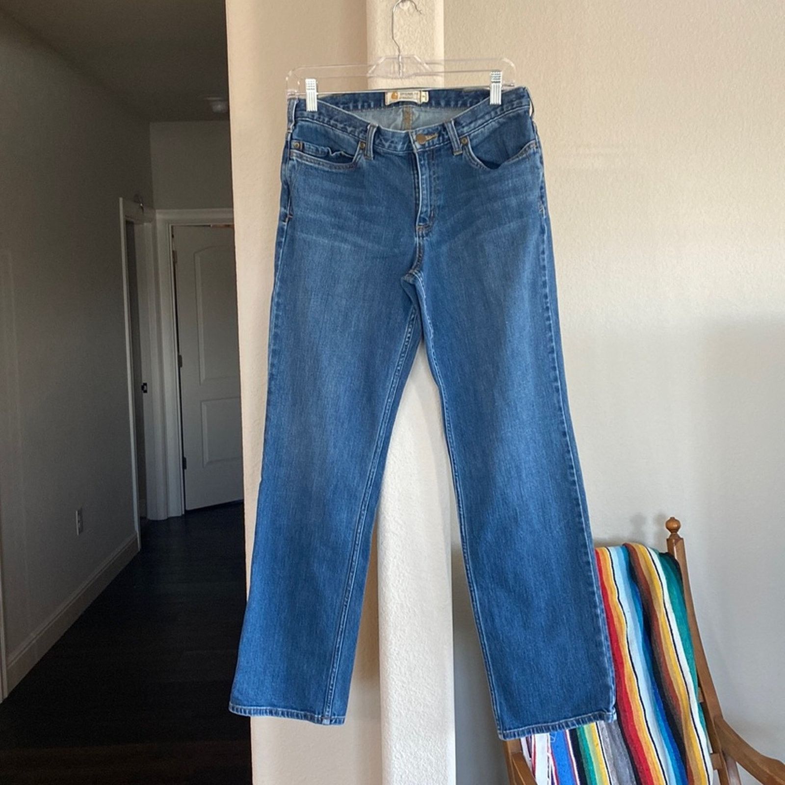 Carhartt Carhartt original fit straight leg jean ranch outdoor sz 8 Size 30" / US 8 / IT 44 - 1 Thumbnail