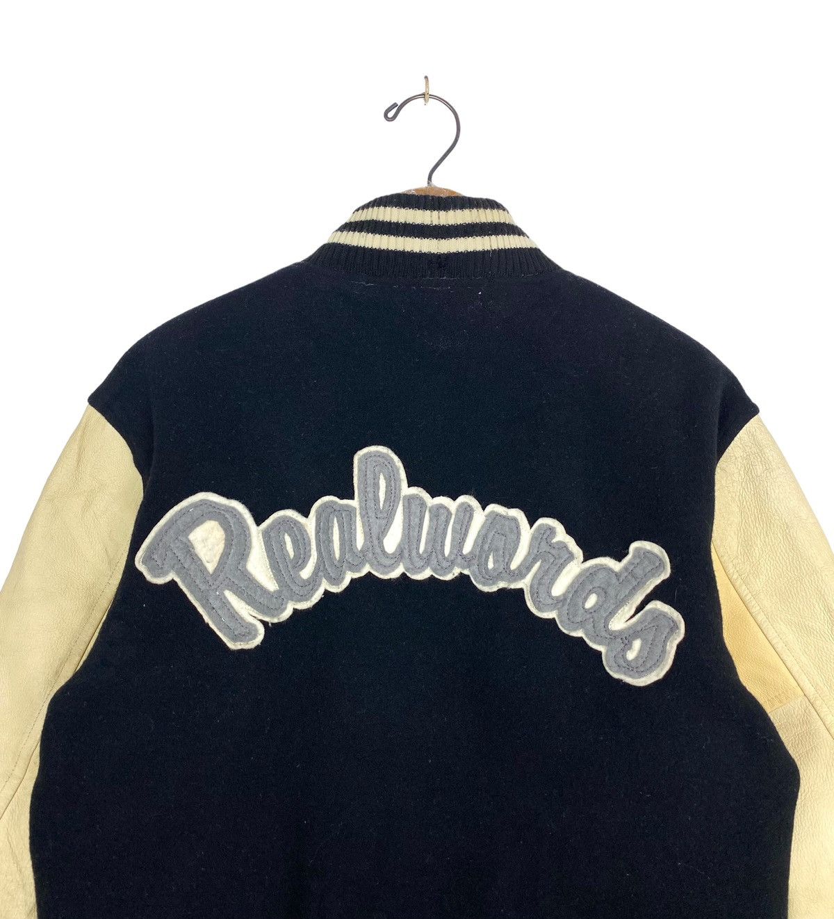 Vintage Rare‼️ Vintage Real Words Wool Cowhide Varsity Size US M / EU 48-50 / 2 - 5 Thumbnail