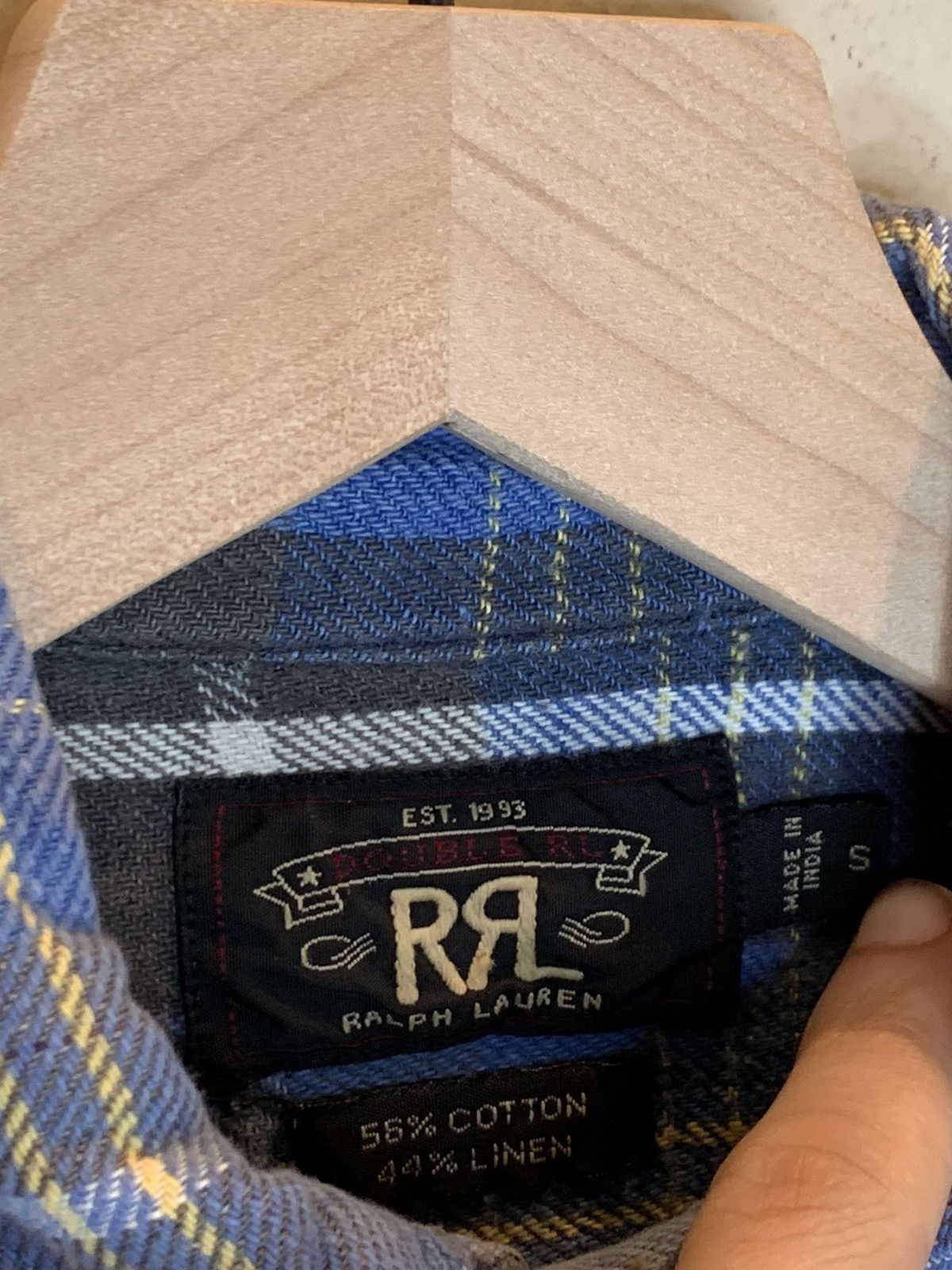 RRL Ralph Lauren RARE* RRL Ralph Lauren Plaid Distressed Western Button Shirt Size US S / EU 44-46 / 1 - 7 Thumbnail
