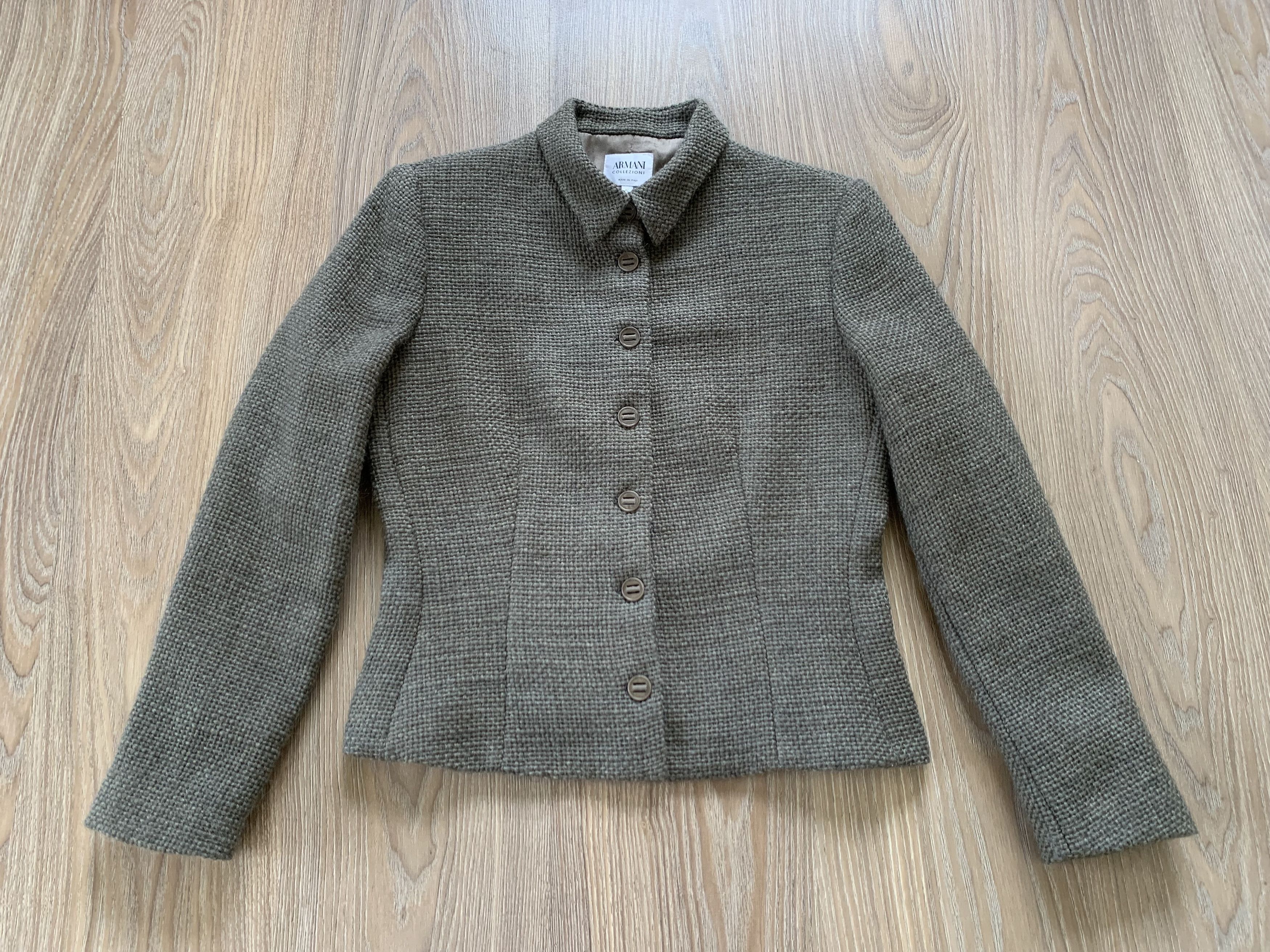 Giorgio Armani Armani Colezzioni Vintage Wool Cropped Jacket Size M / US 6-8 / IT 42-44 - 2 Thumbnail