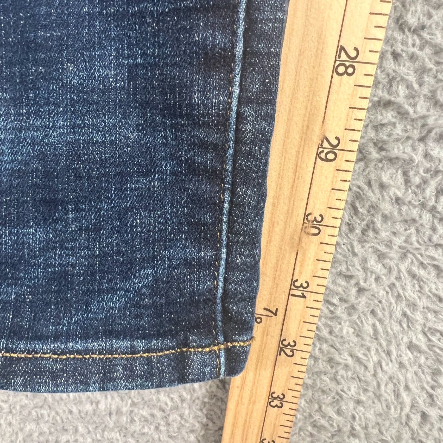 American Eagle Outfitters VINTAGE American Eagle Outfitters Mens Jeans Skinny 29x32 Dark Blue Stretch Distressed Whiskered Modern Size US 29 - 2 Thumbnail