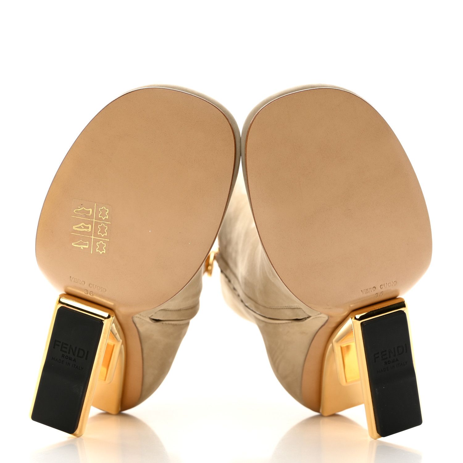 Fendi o1loc1c0824 Boot in Beige Size US 10 / IT 40 - 5 Thumbnail