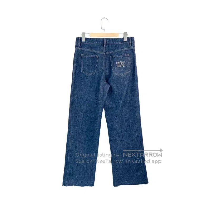 Miu Miu Miu Miu 28 Retro blue wide-leg jeans Size 28" / US 6 / IT 42 - 2 Thumbnail
