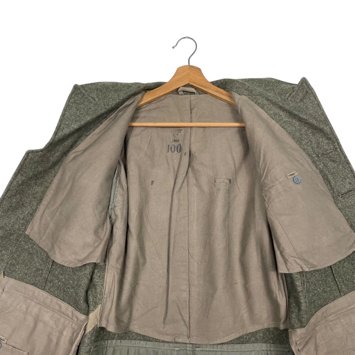 Vintage Vintage 40s WW2 Swedish Army Wool Uniform Jacket Size US M / EU 48-50 / 2 - 12 Thumbnail
