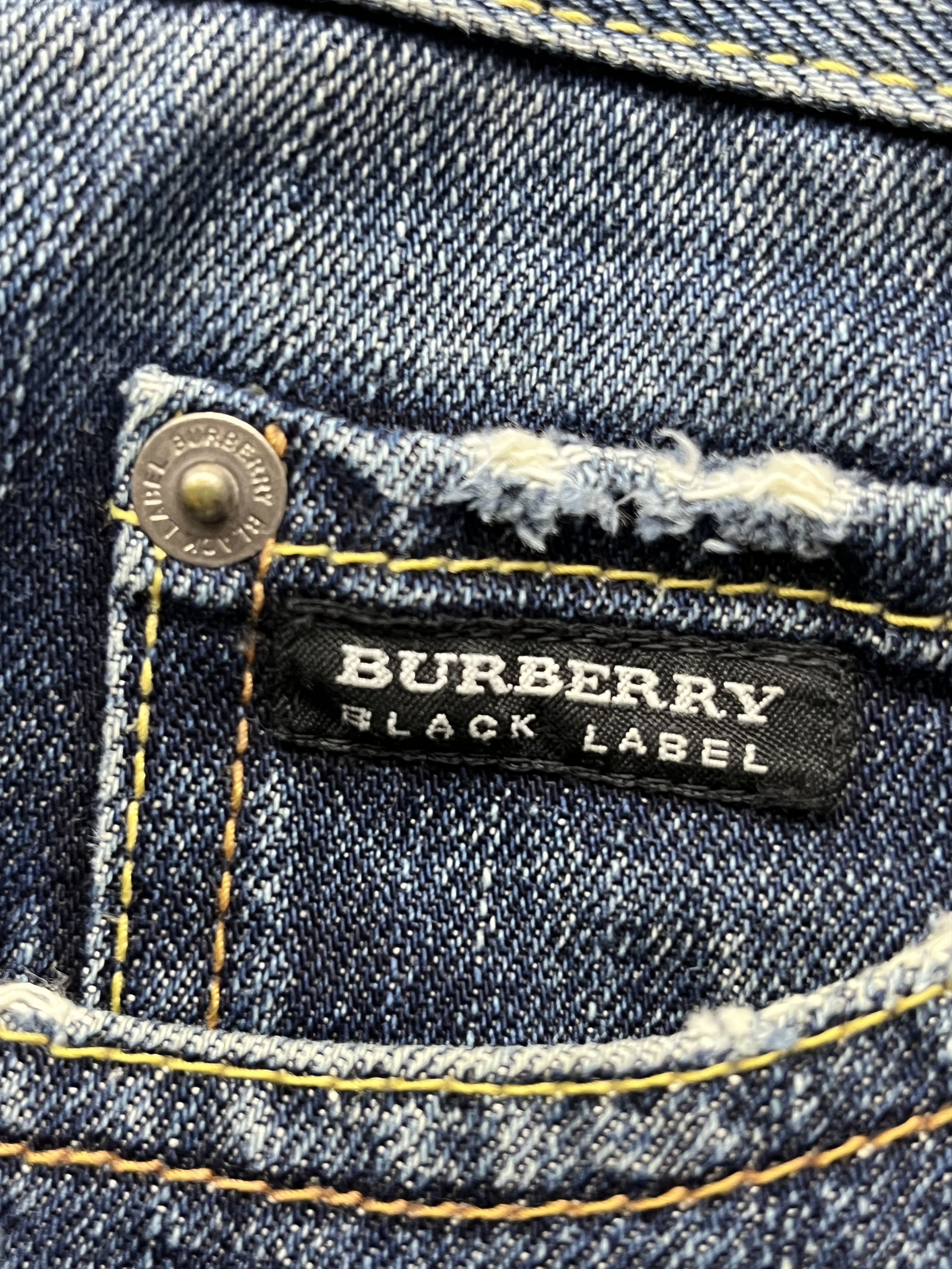 Black Label FLARE🔥BURBERRY BLACK LABEL Nova Check Distressed Denim💥 Size US 32 / EU 48 - 18 Thumbnail