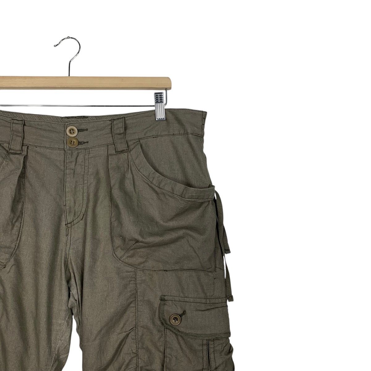 Japanese Brand Bondage 3 Quarters Cargo Pant #2028-C88 Size 36" / US 14 / IT 50 - 5 Thumbnail