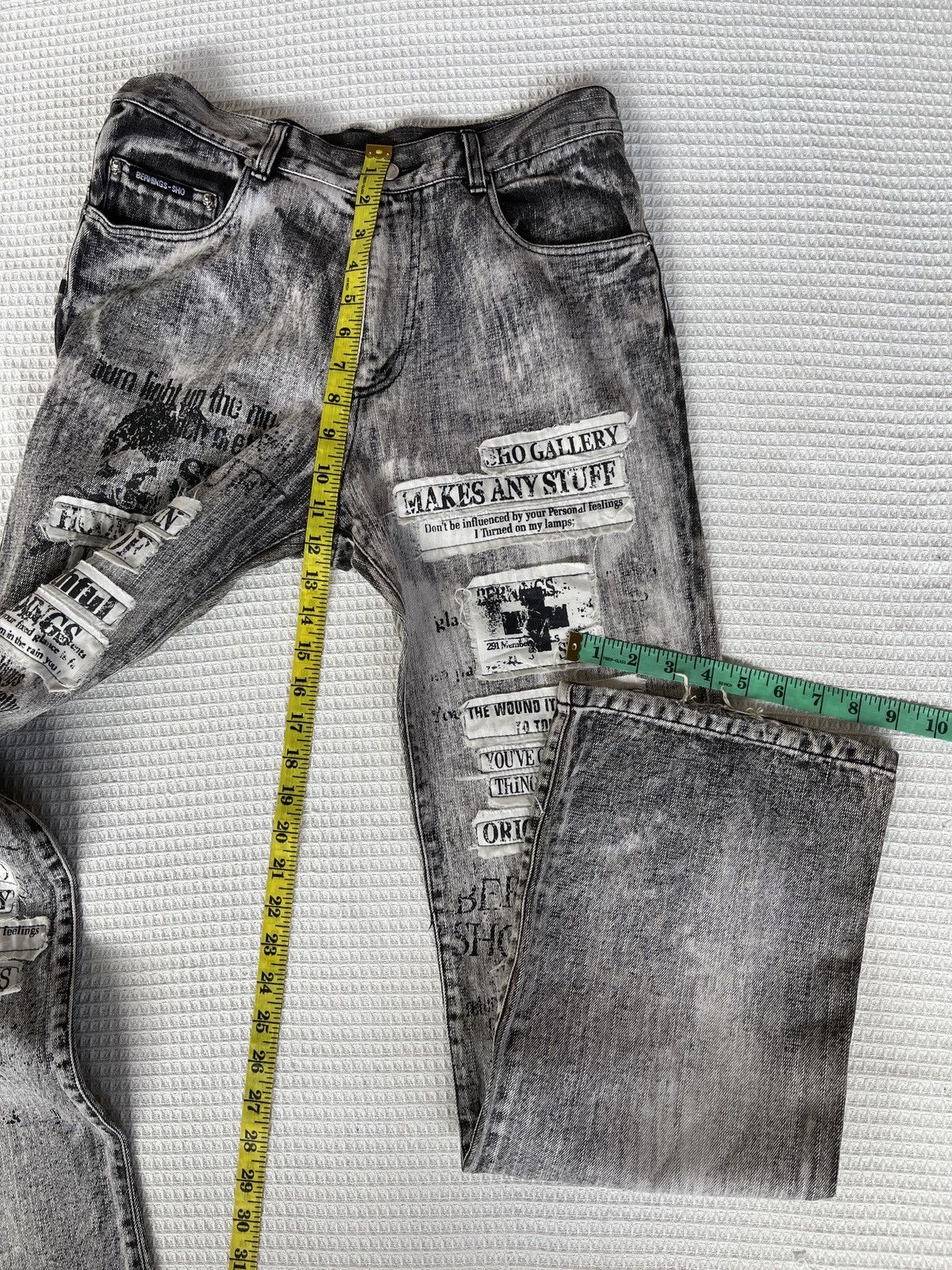If Six Was Nine Rare🔥Japanese Designer Berning Sho bootcut Jeans Size US 31 - 15 Thumbnail