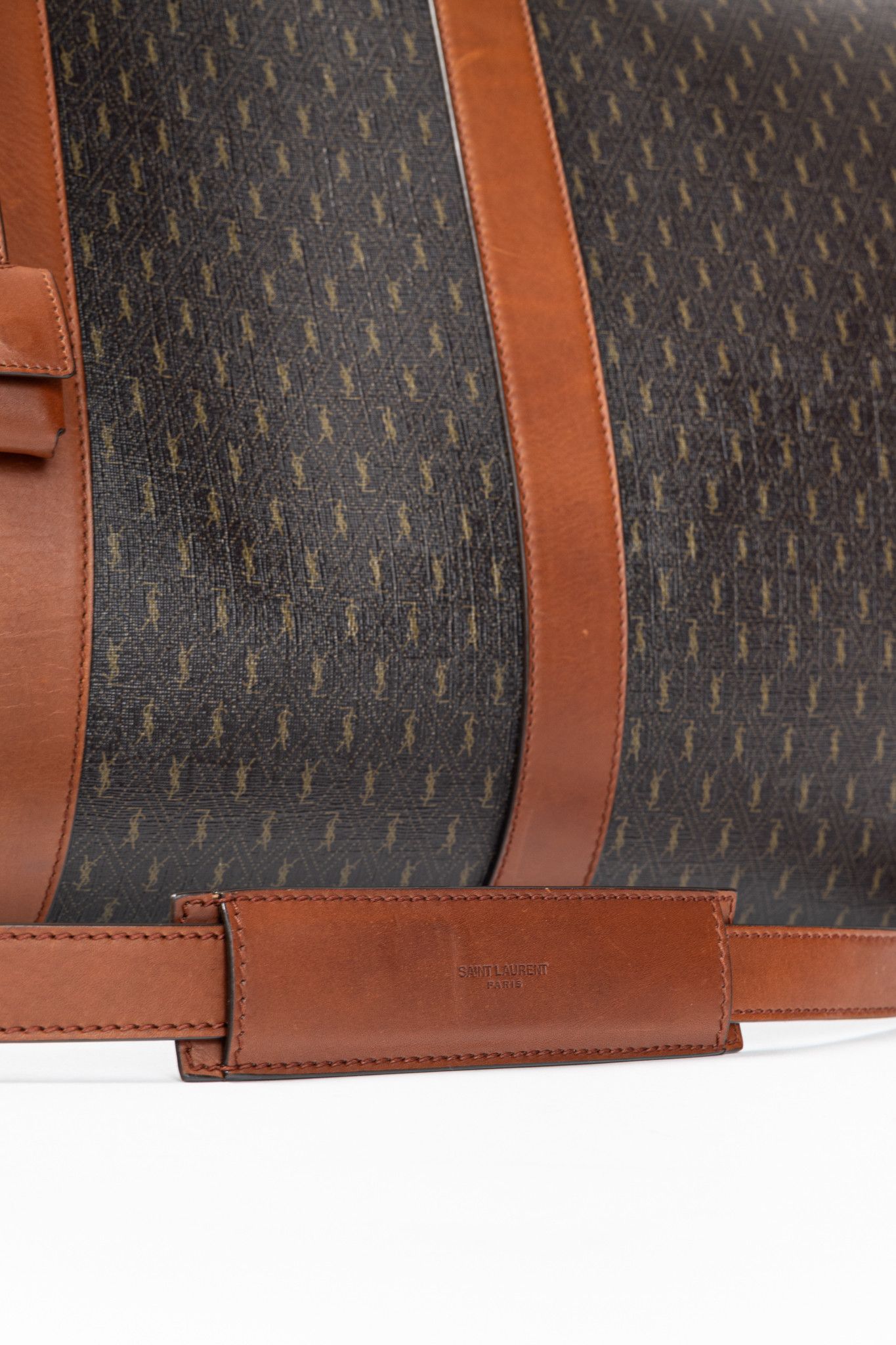 Saint Laurent Paris Saint Laurent Le Monogramme 72H Cassandre Canvas Duffle Size ONE SIZE - 7 Thumbnail