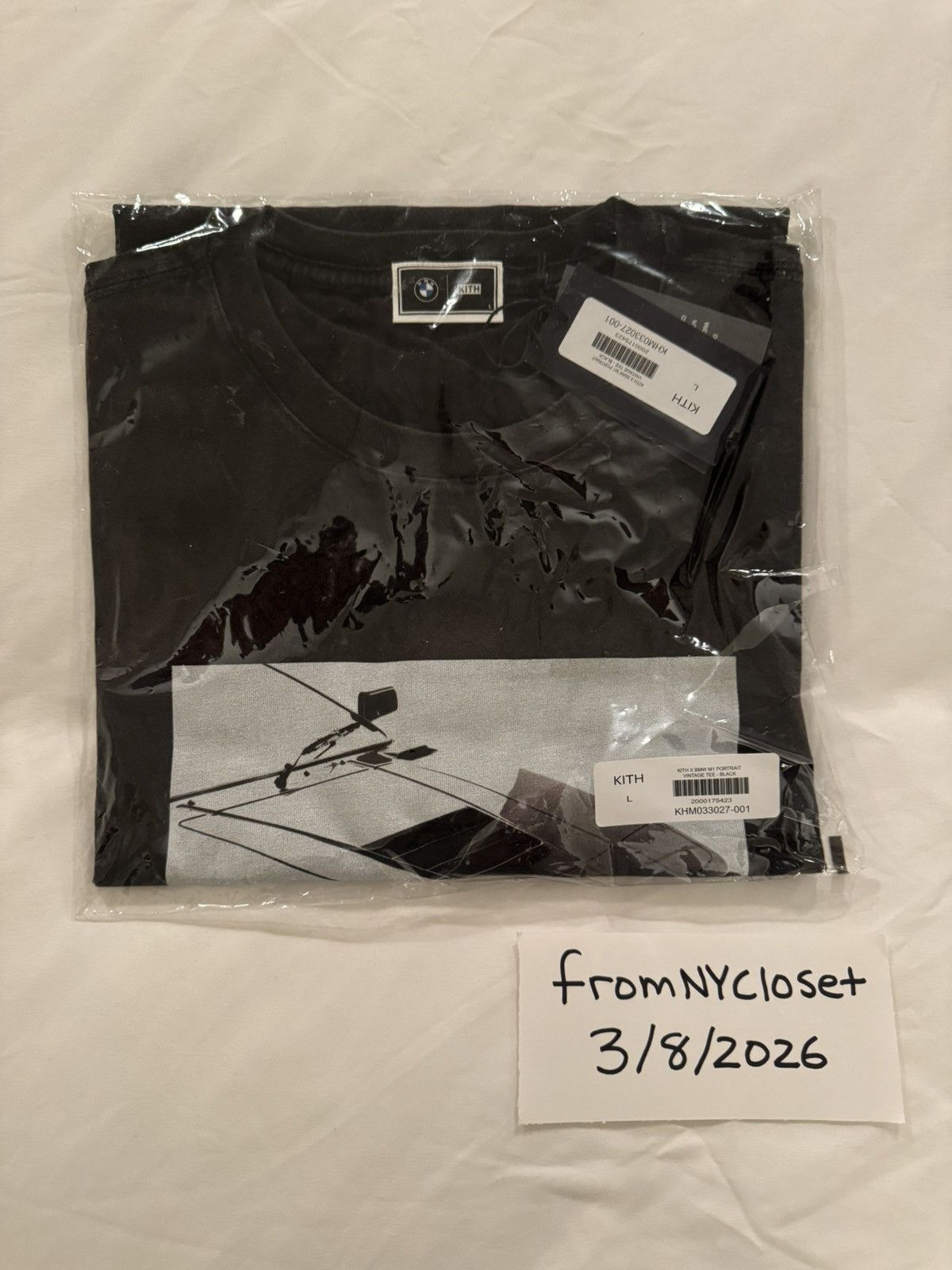 BMW × Kith KITH BMW M1 Black Tee Size US L / EU 52-54 / 3 - 1 Thumbnail